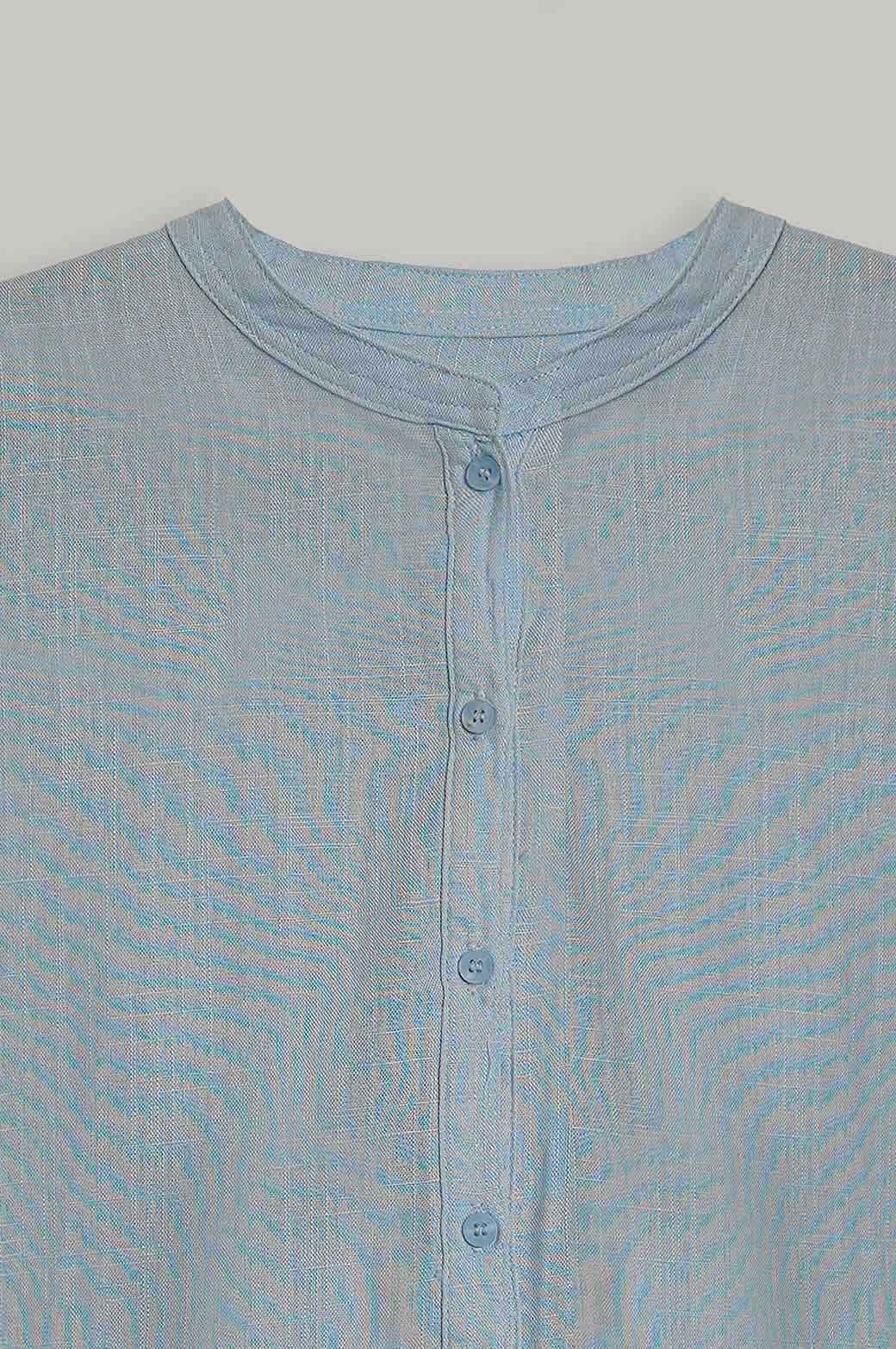 BAND COLLAR BUTTON DOWN - Image 6