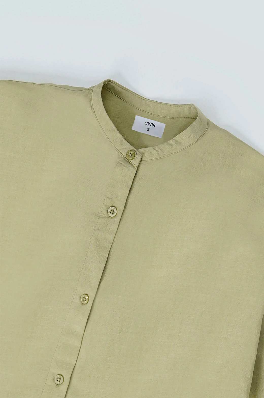 BAND COLLAR LONG SHIRT - Image 7
