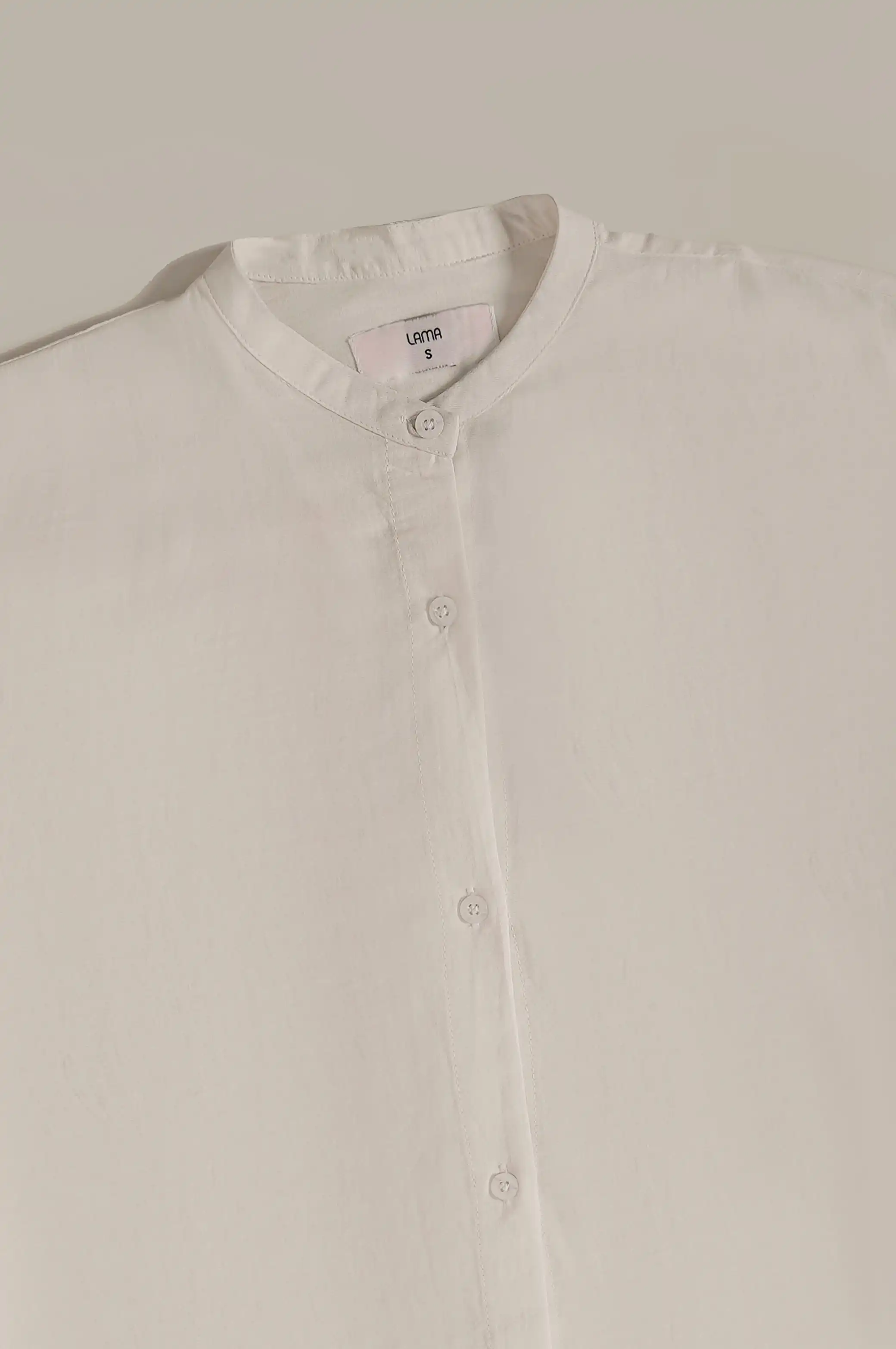 BAND COLLAR LONG SHIRT - Image 5