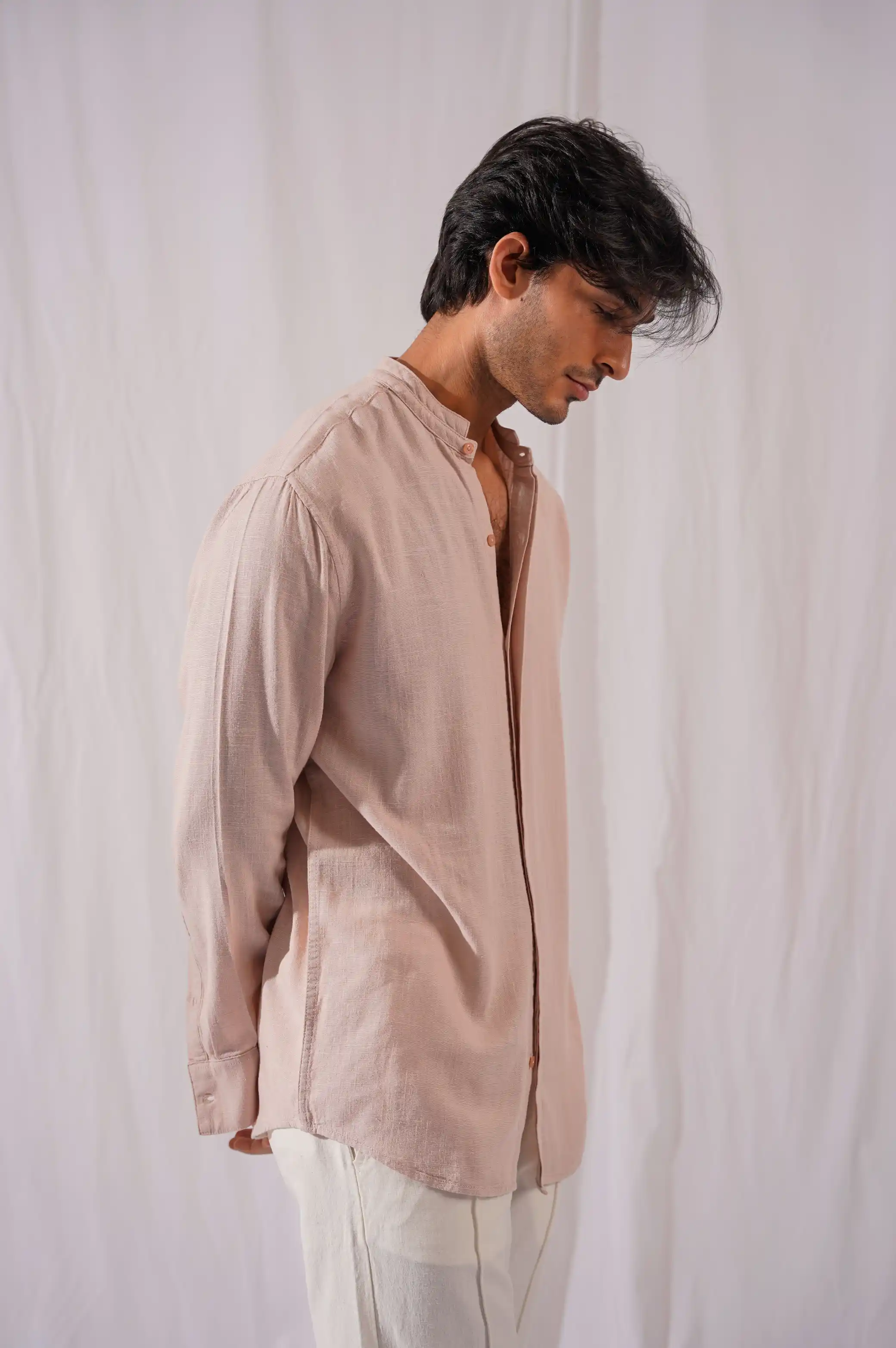 BAND COLLAR SHIRT - Image 3
