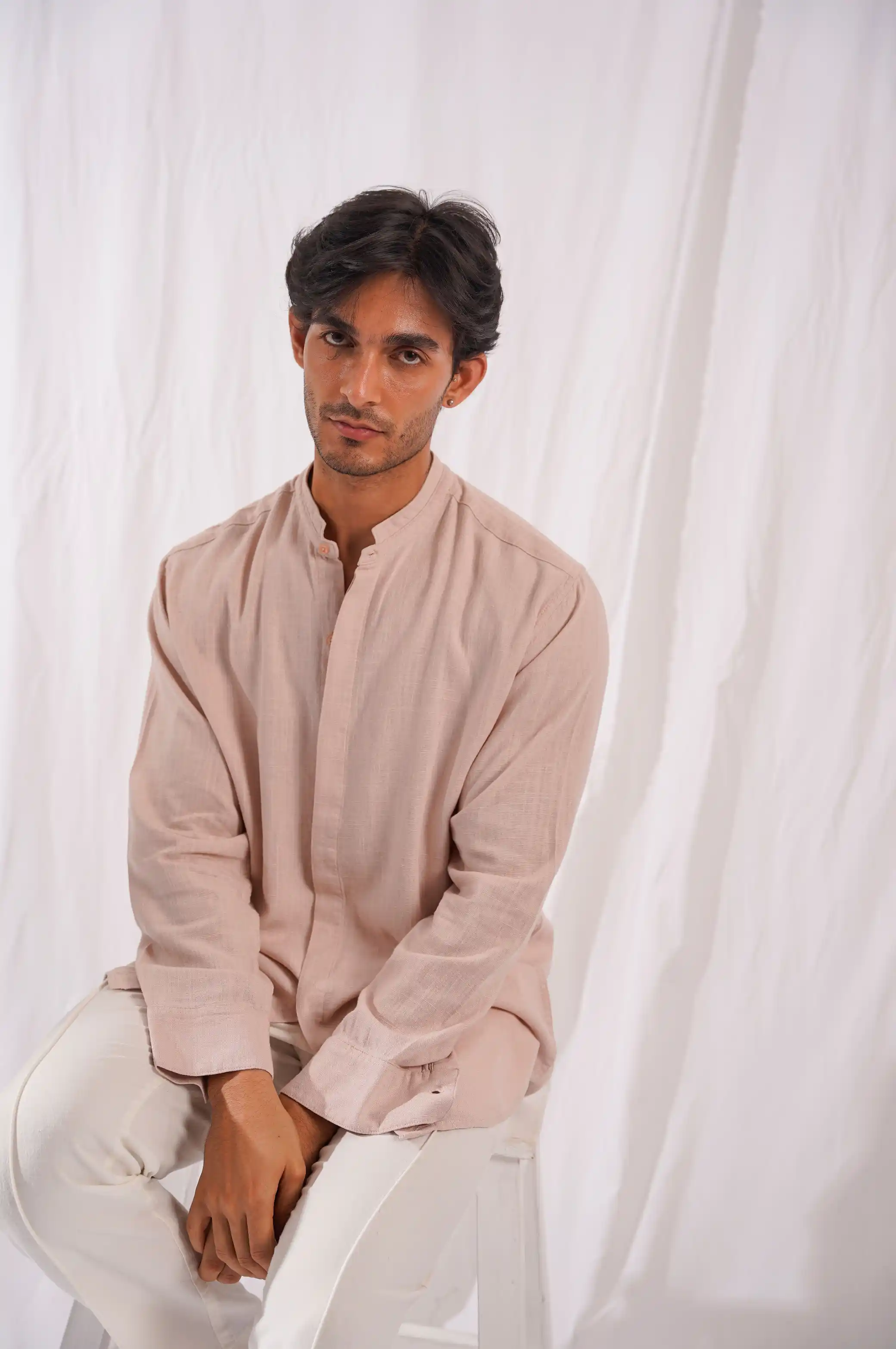 BAND COLLAR SHIRT - Image 5