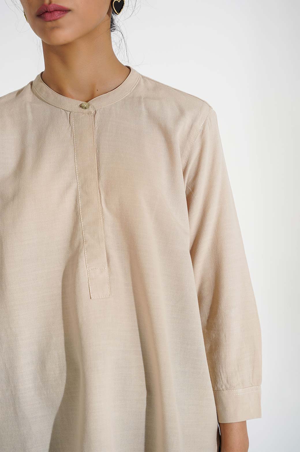 BAND COLLAR SHIRT - Image 2