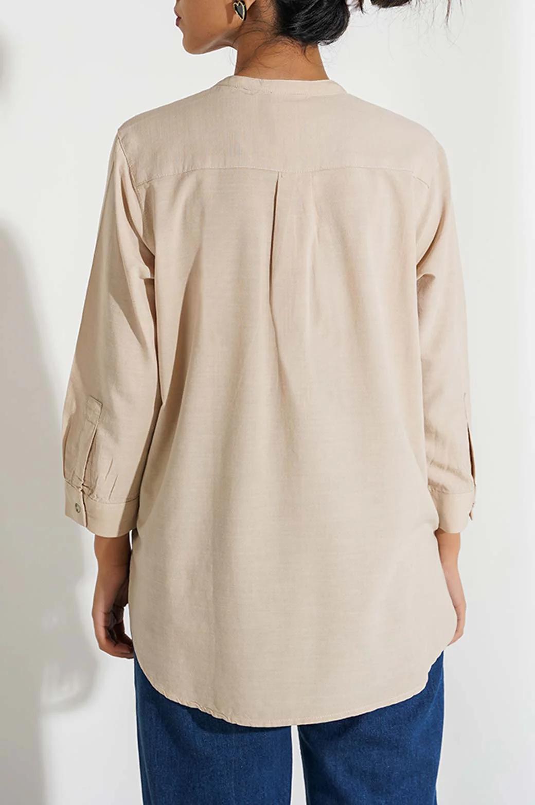 BAND COLLAR SHIRT - Image 4