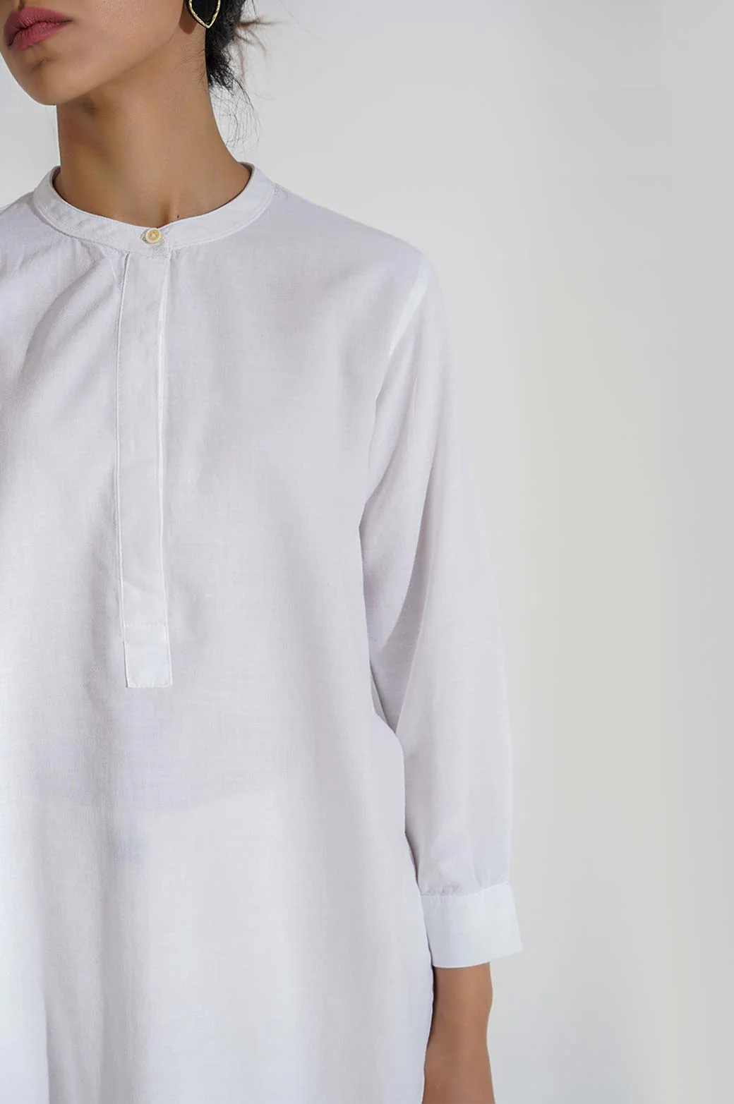 BAND COLLAR SHIRT - Image 2