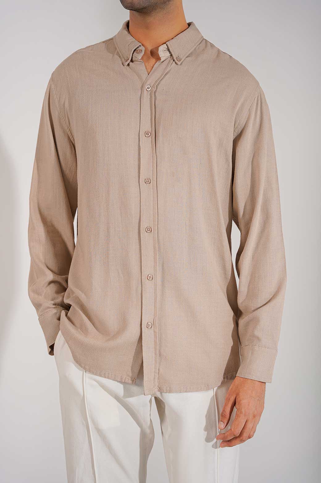 BASIC BUTTON DOWN SHIRT - Image 2
