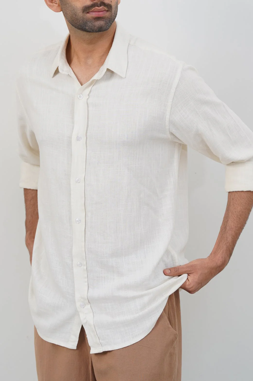 BASIC BUTTON DOWN SHIRT - Image 2