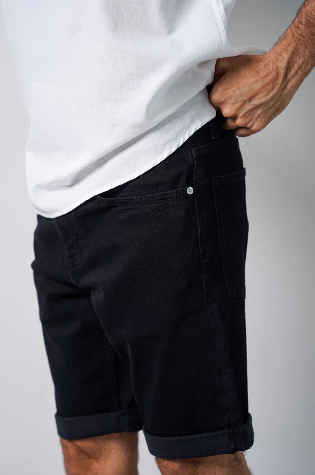BASIC DENIM SHORTS - Image 3