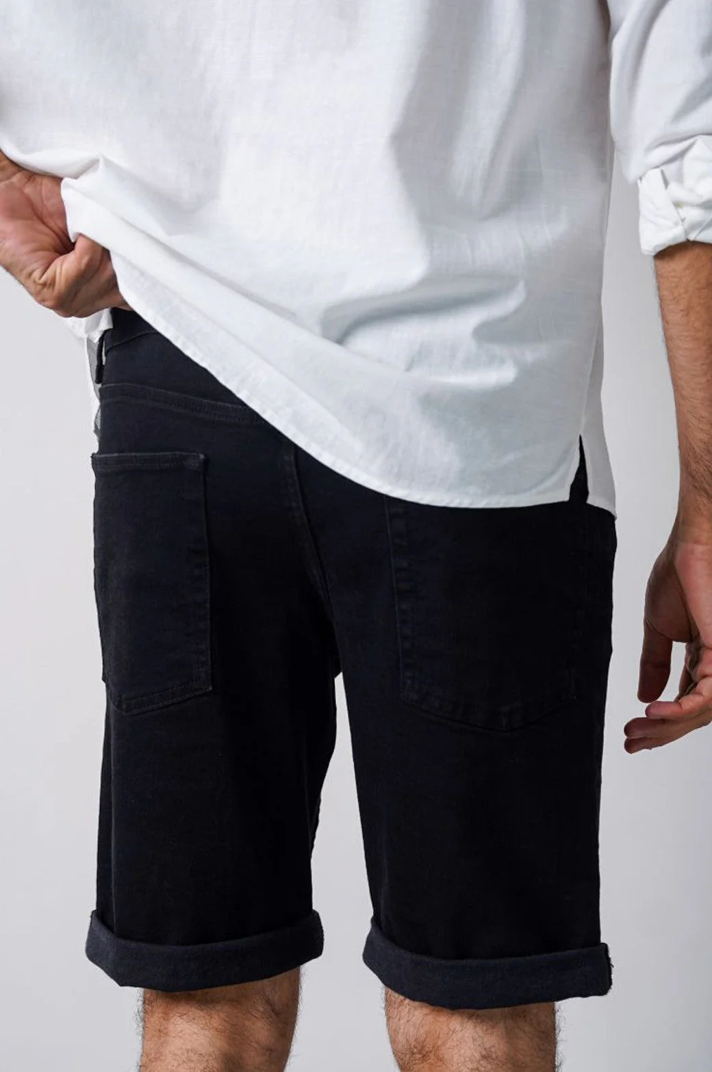 BASIC DENIM SHORTS - Image 4