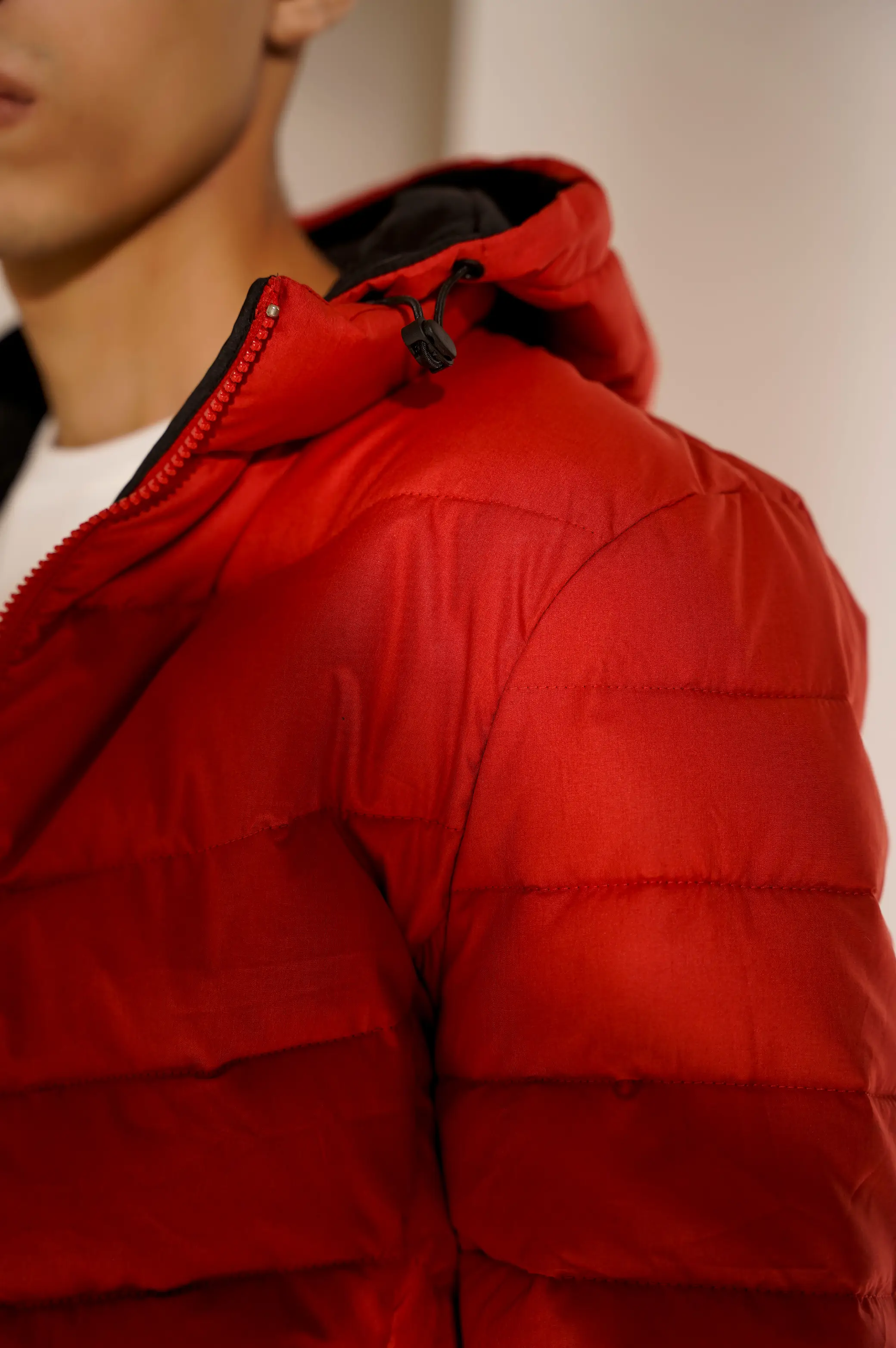 BASIC PUFFER HOODED JACKET - Image 2