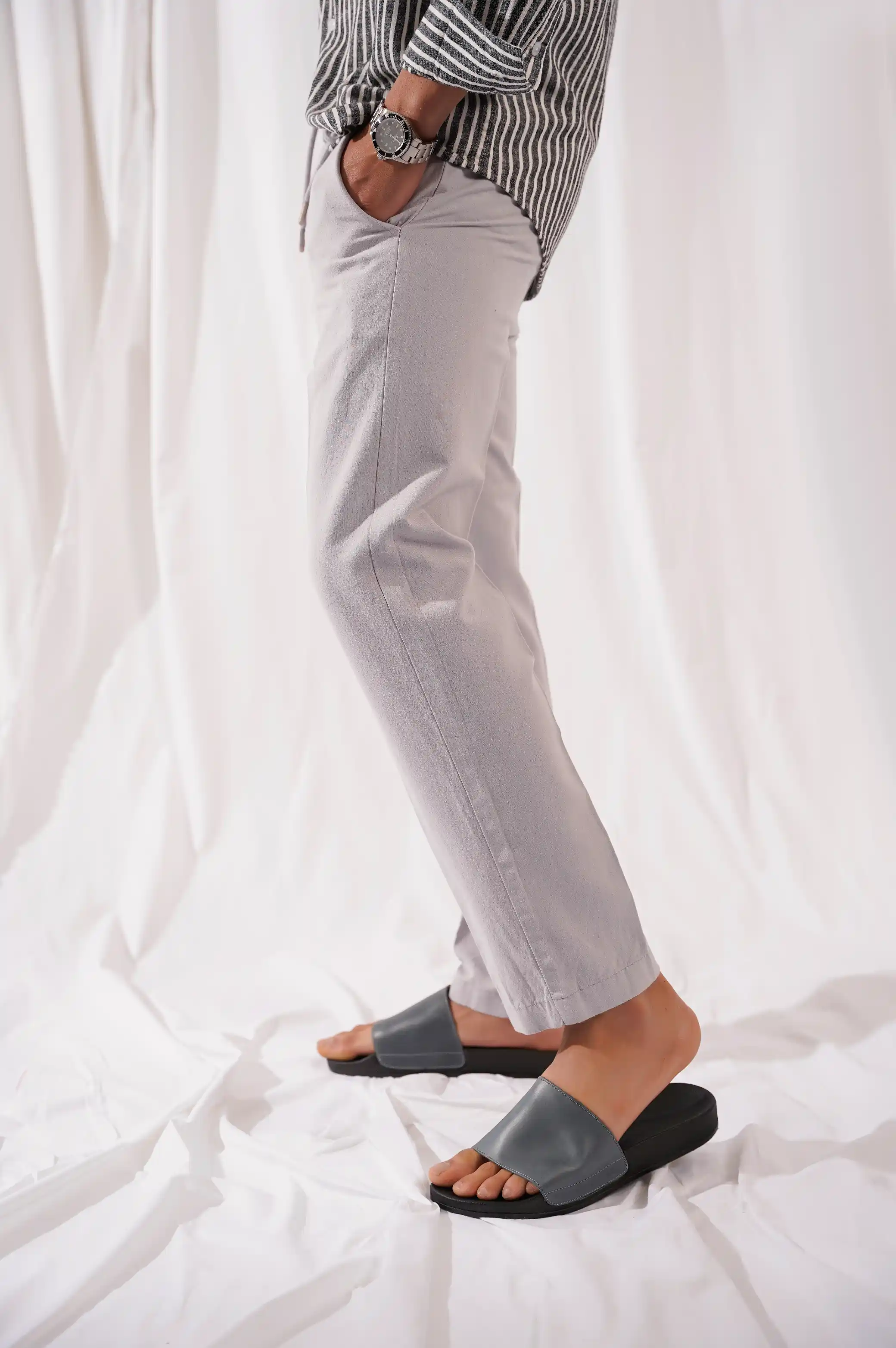 BASIC TAPERED PANTS - Image 3