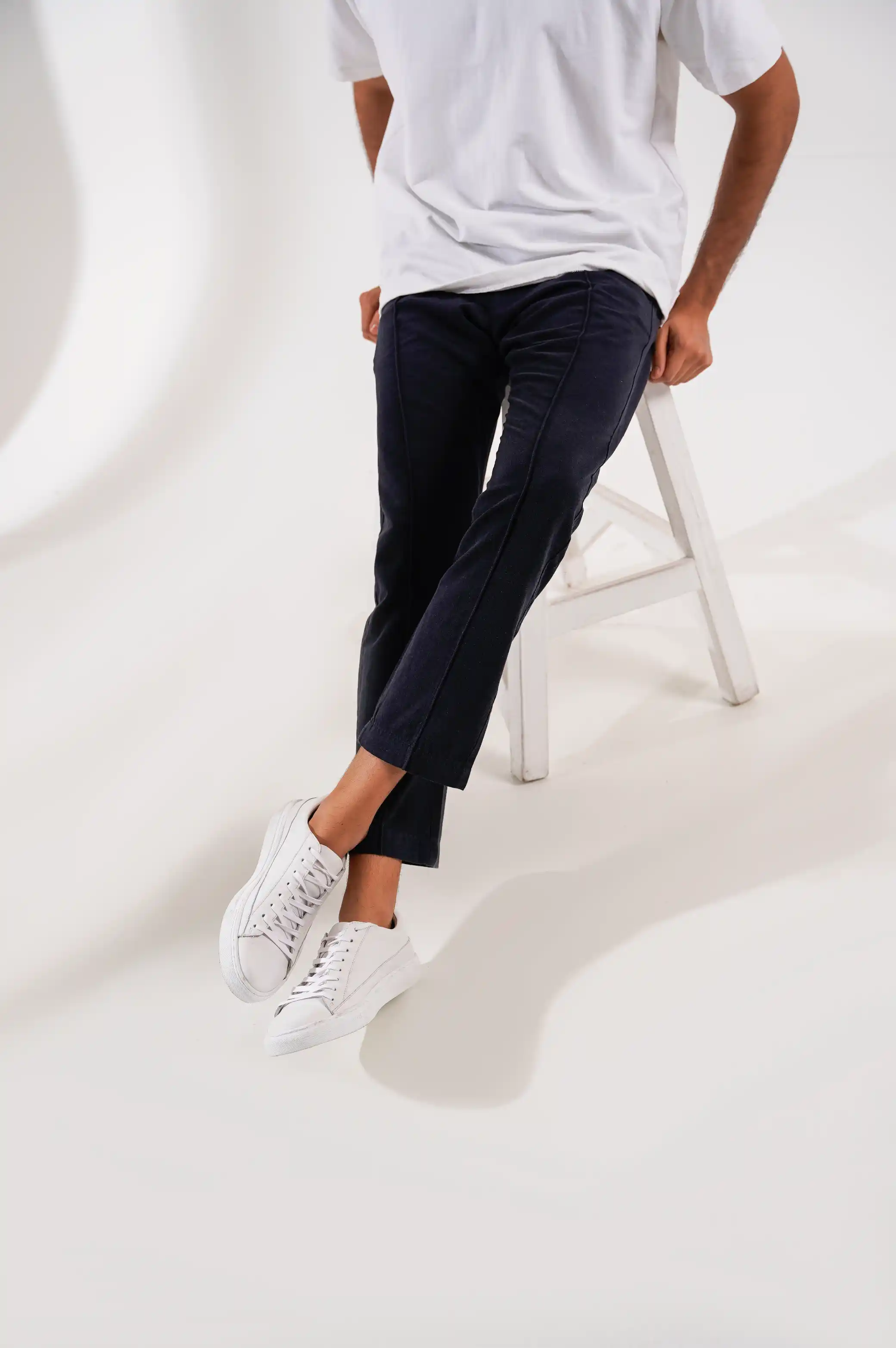 BASIC TAPERED PANTS - Image 3