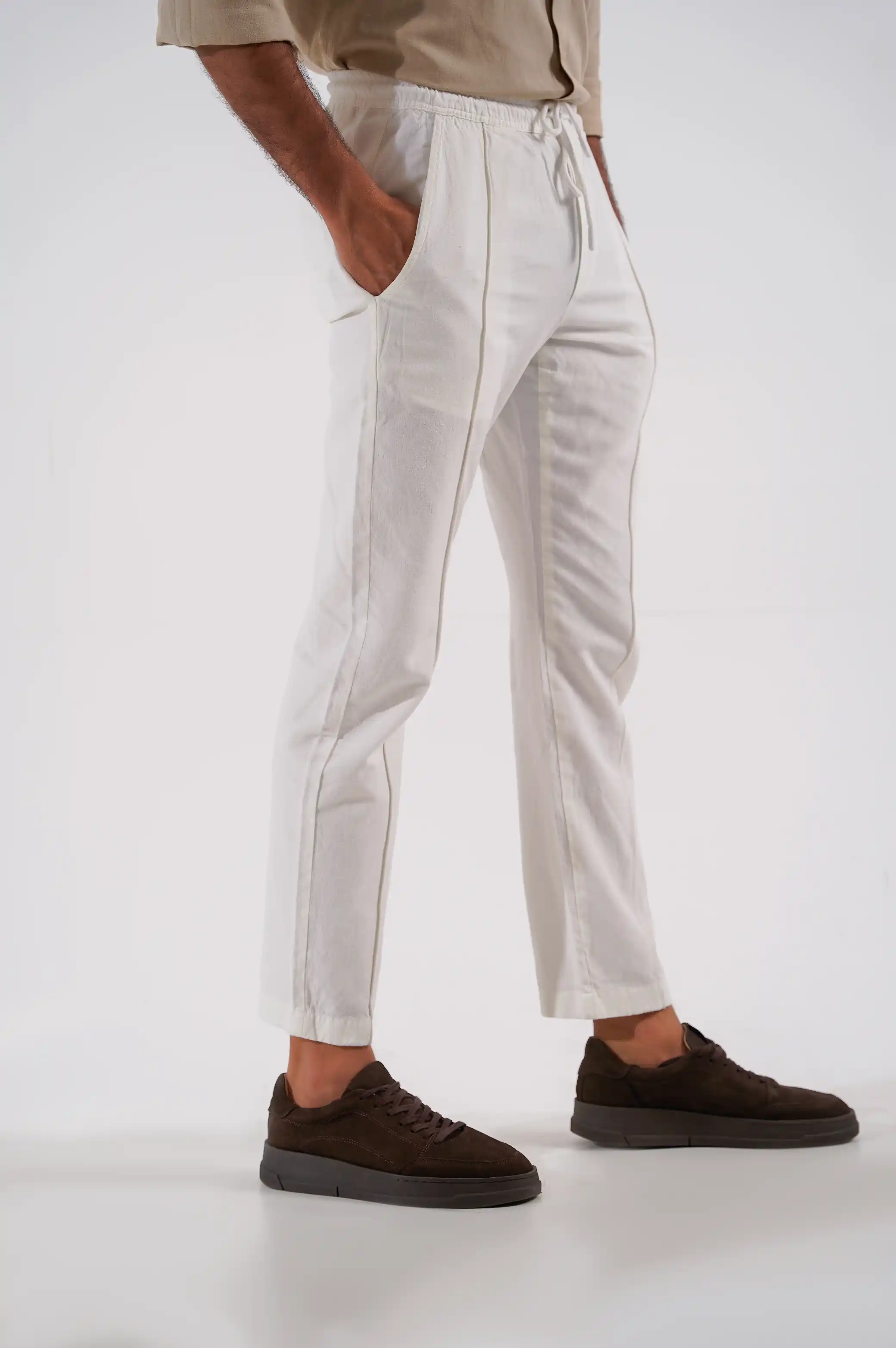 BASIC TAPERED PANTS - Image 4