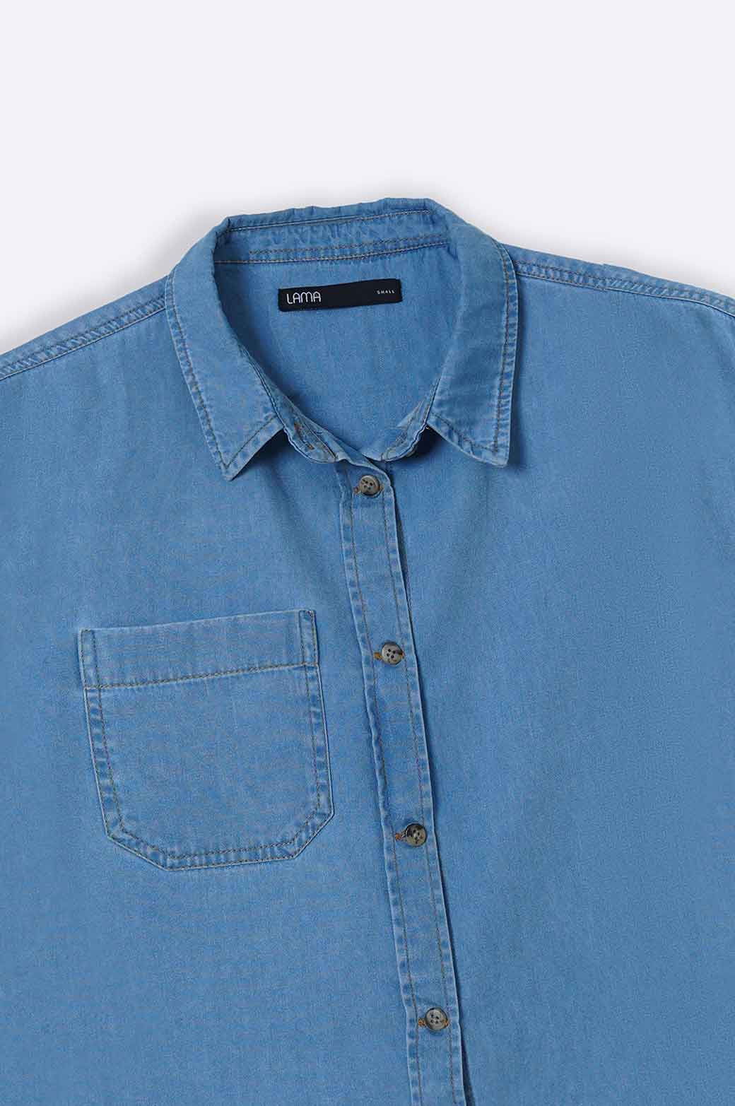 BOXY DENIM SHIRT - Image 6