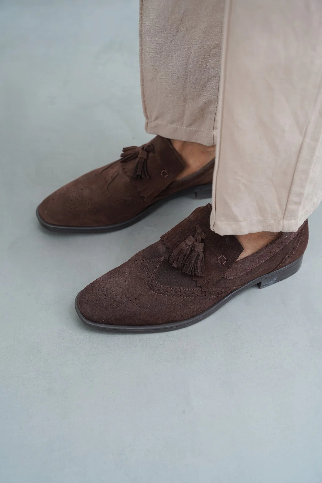BROUGE LEATHER LOAFERS - Image 3