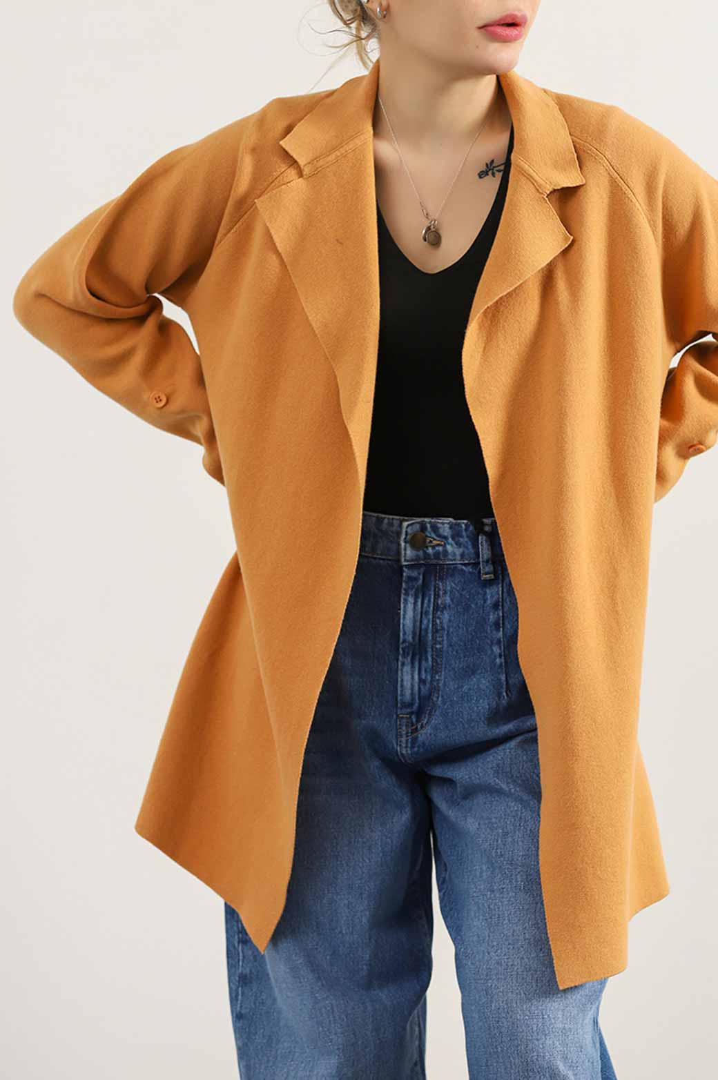 KNITTED SWEATER BLAZER - Image 2