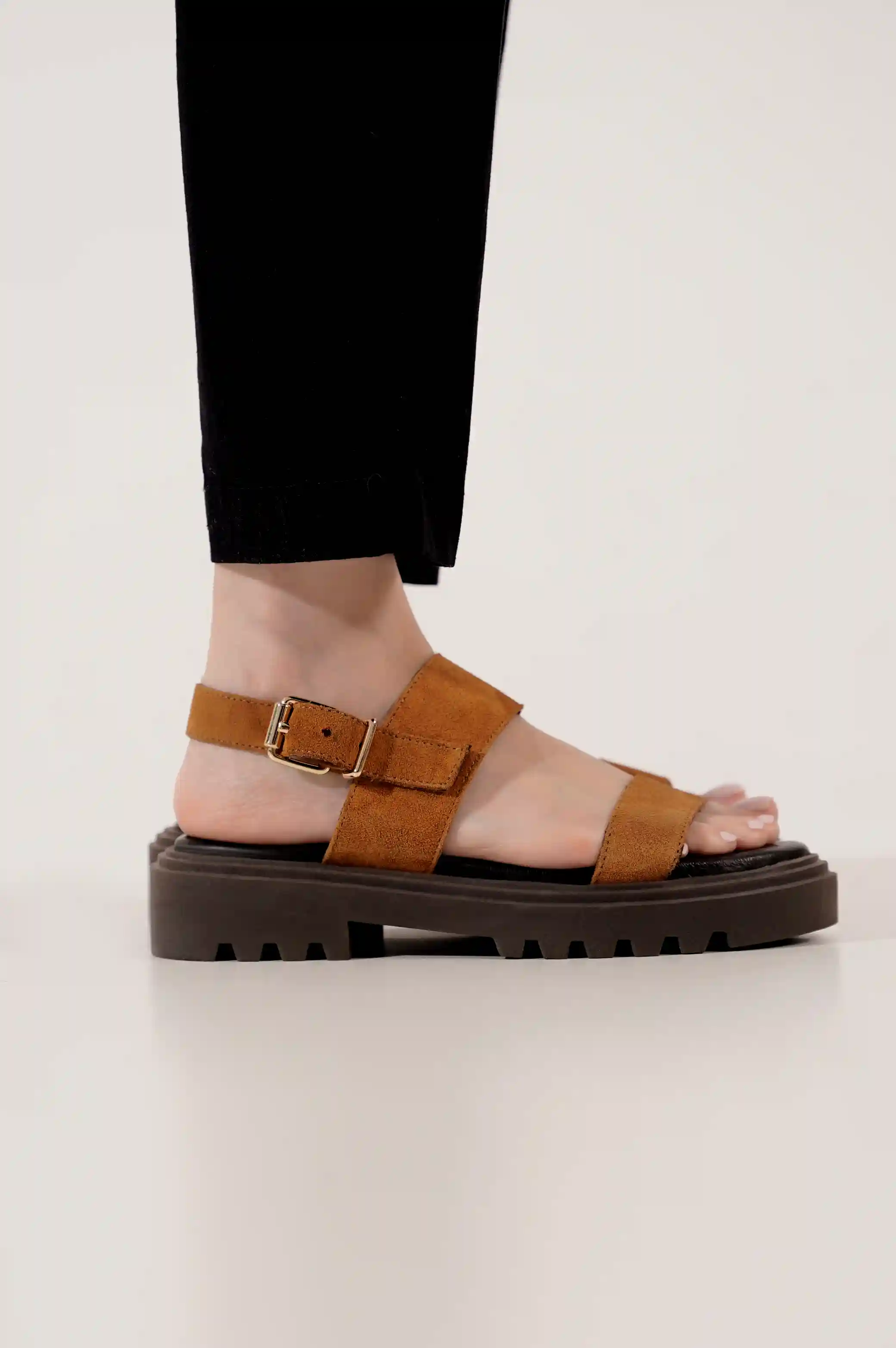 CHUNKY LEATHER SANDALS - Image 3