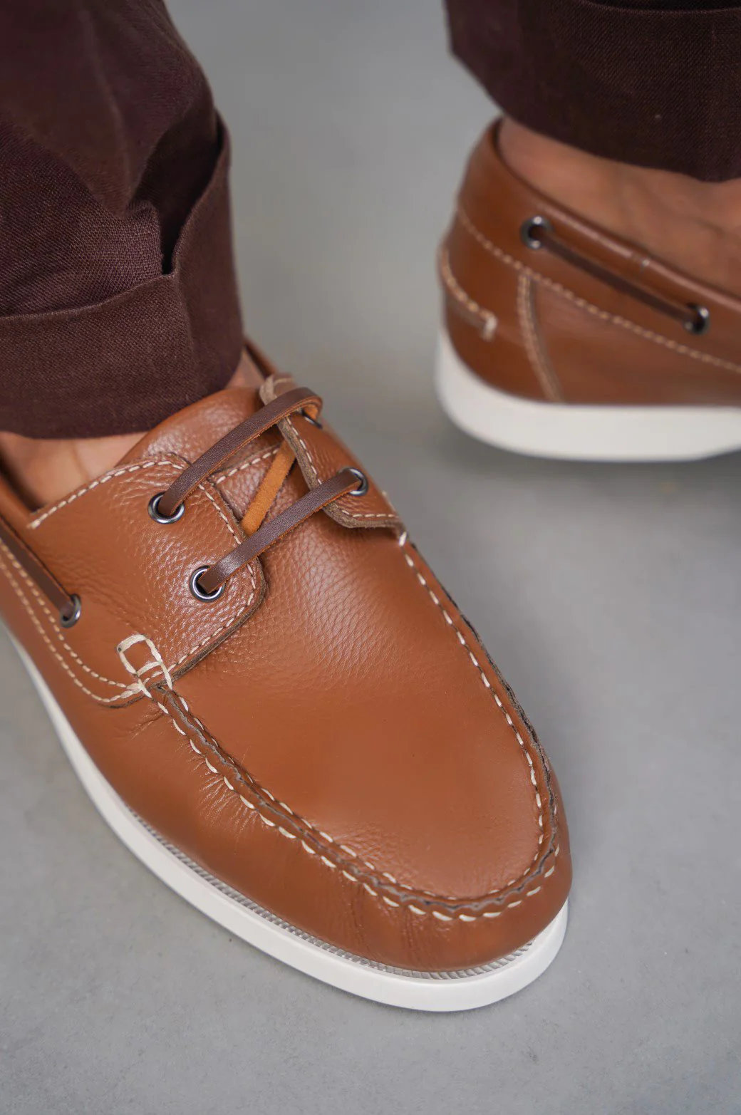 CLASSIC LEATHER BOAT SHOES - Image 2
