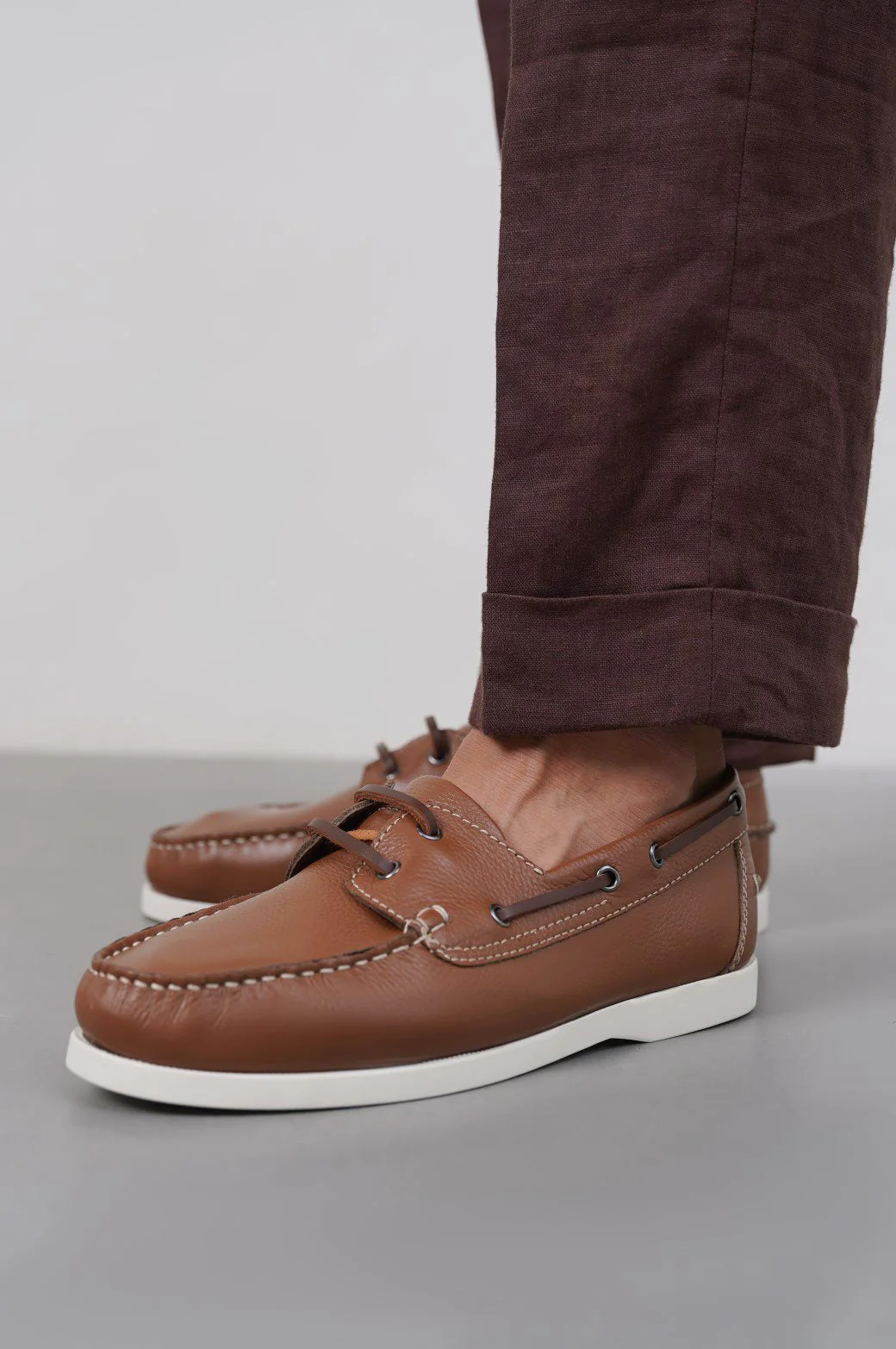 CLASSIC LEATHER BOAT SHOES - Image 4