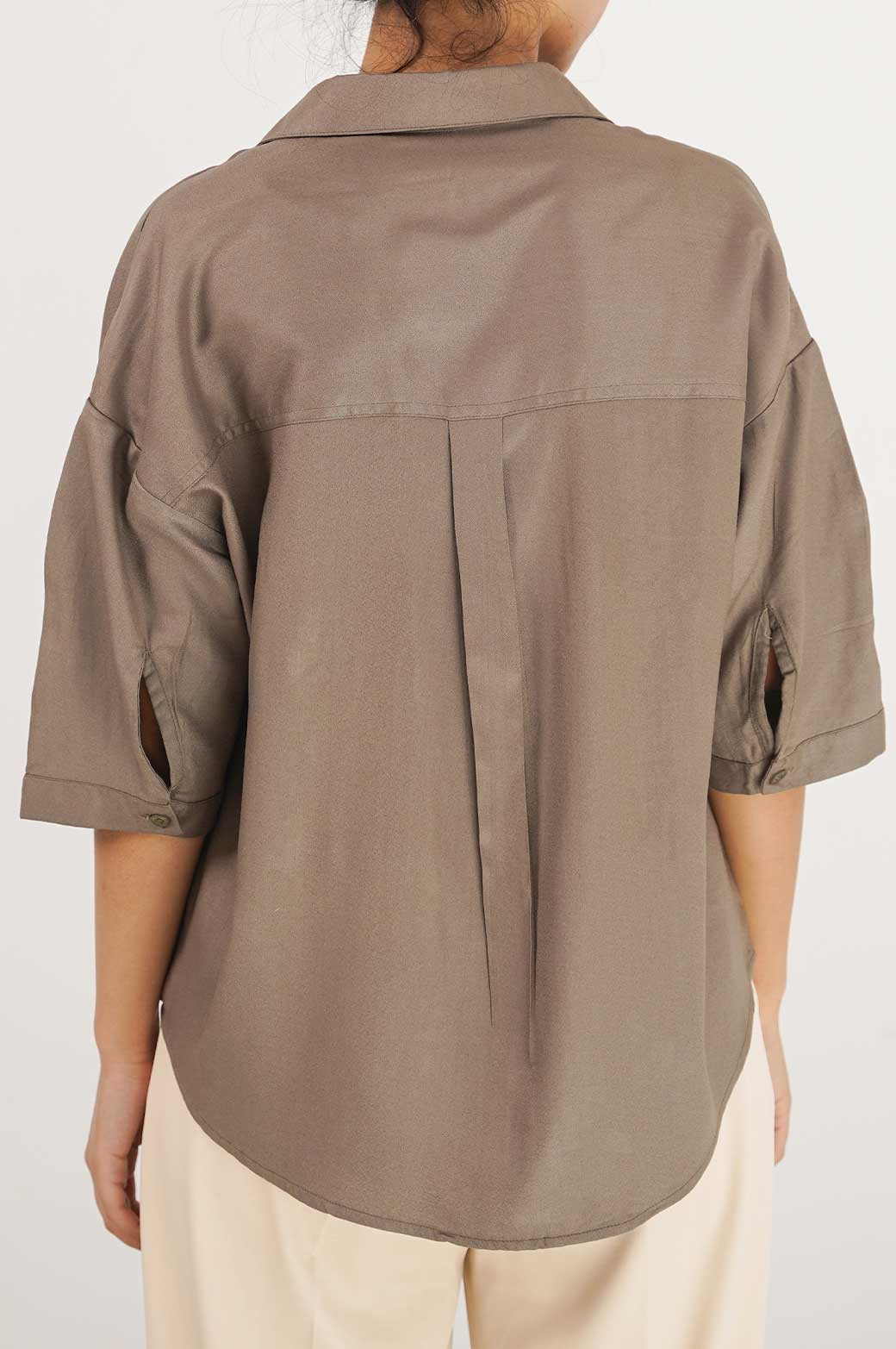 CROP BUTTON DOWN SHIRT - Image 4