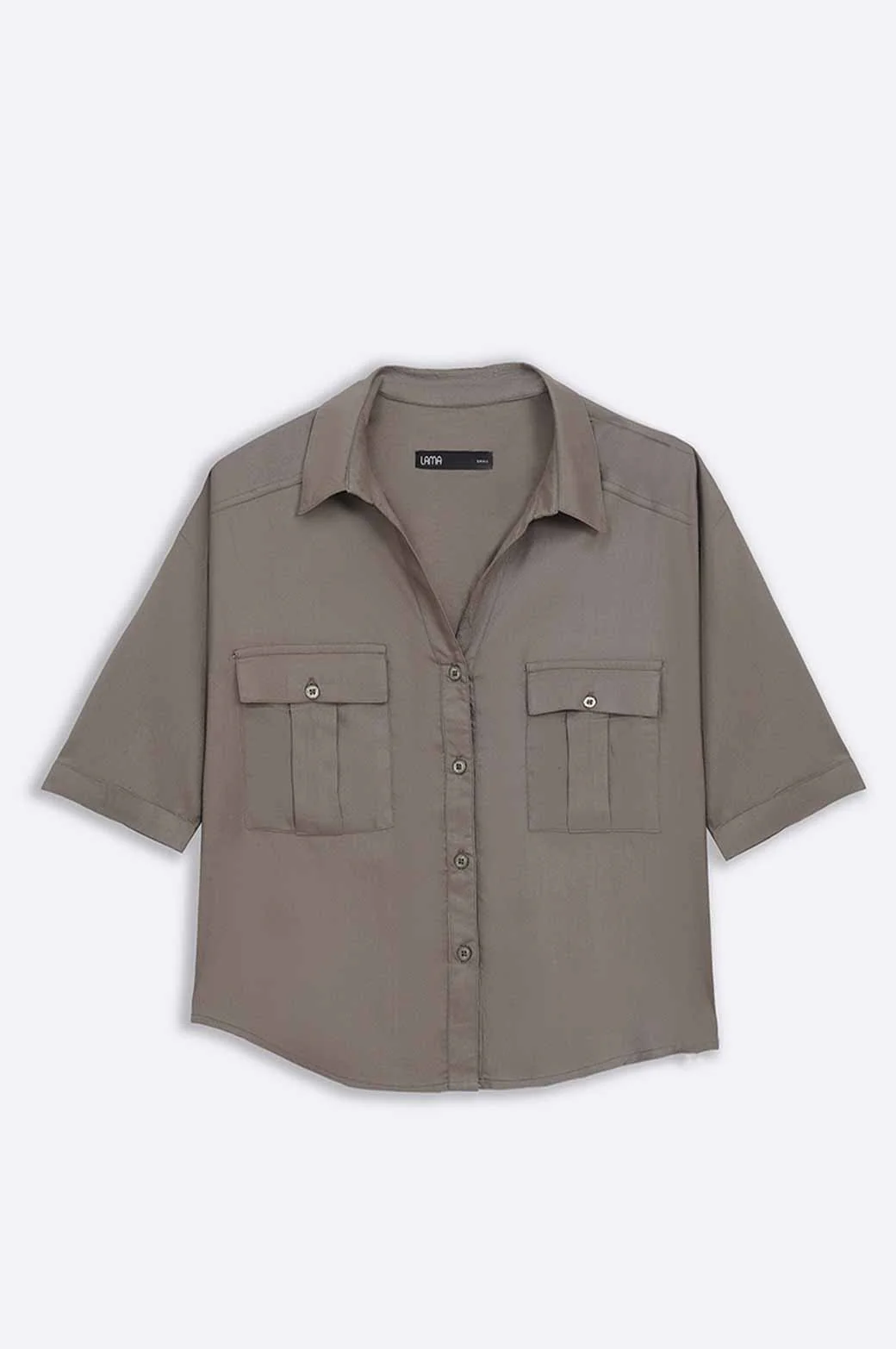CROP BUTTON DOWN SHIRT - Image 5