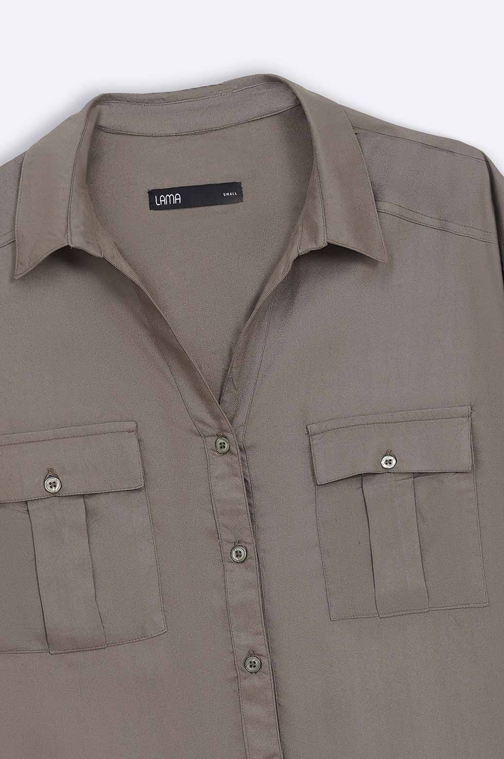 CROP BUTTON DOWN SHIRT - Image 6