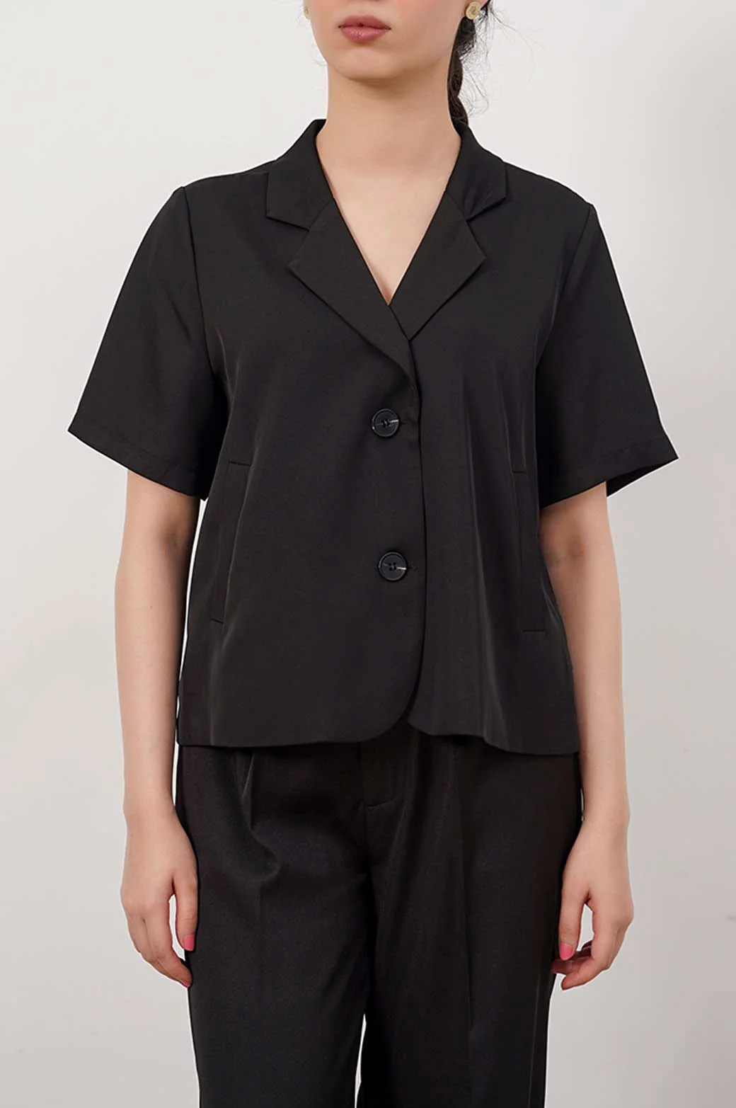 CROPPED BLAZER SHIRT - Image 2