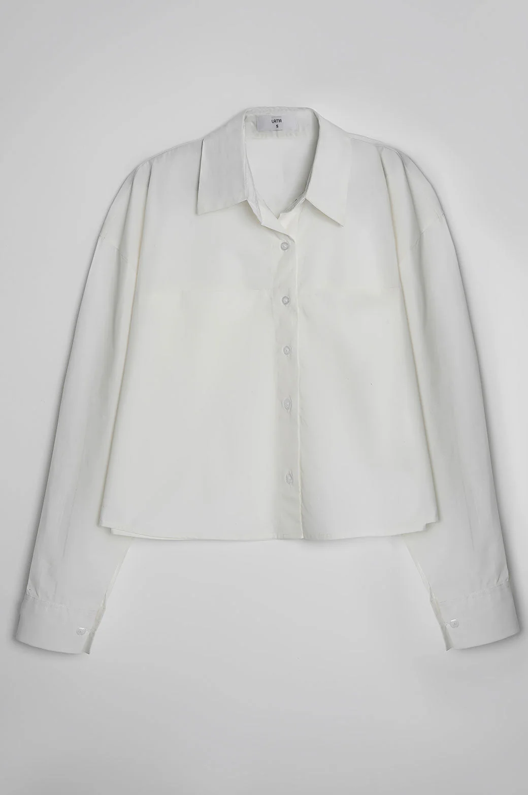 CROPPED BUTTON DOWN SHIRT - Image 5