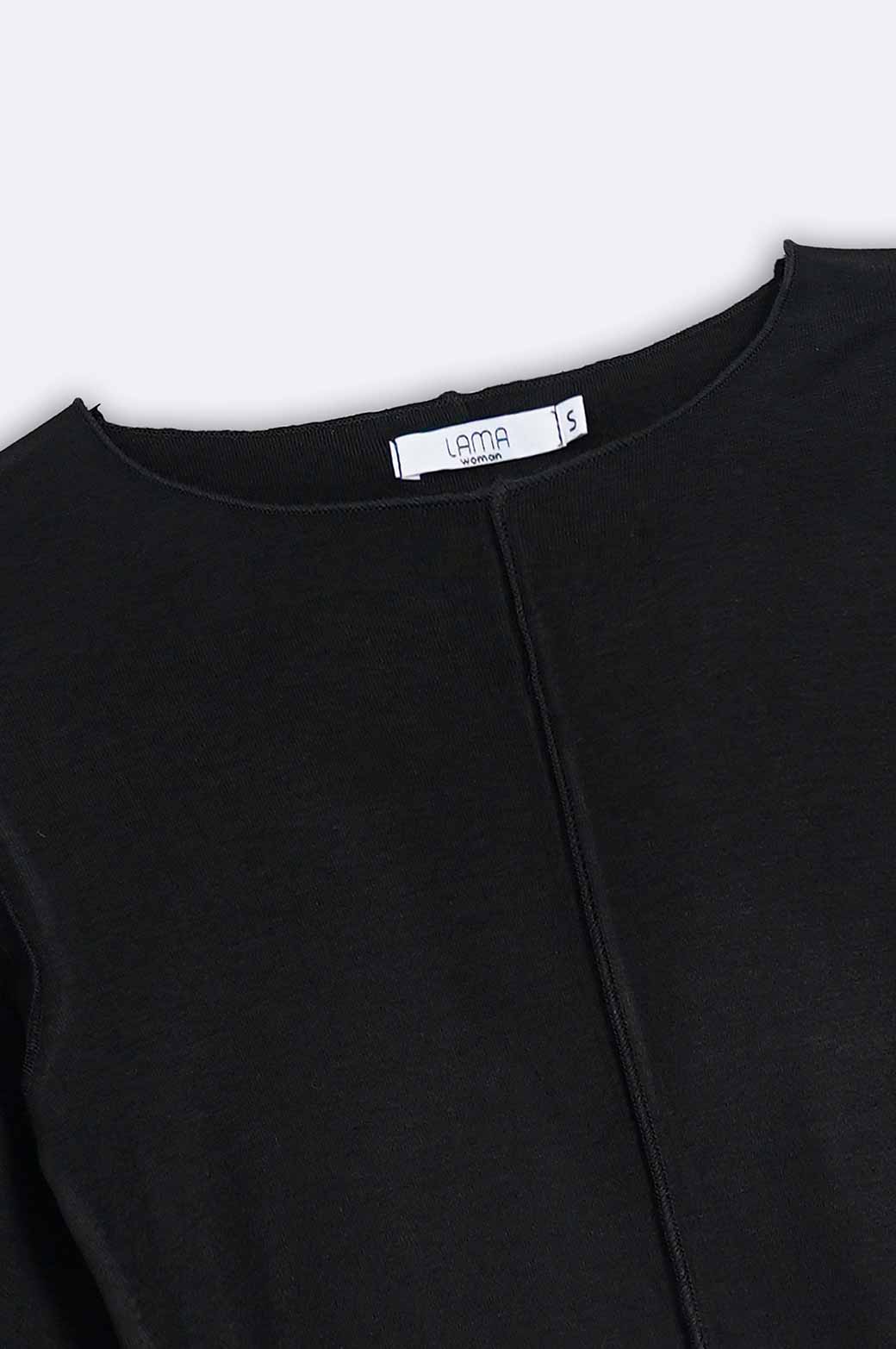 CROPPED T-SHIRT WITH PLEAT - Image 7