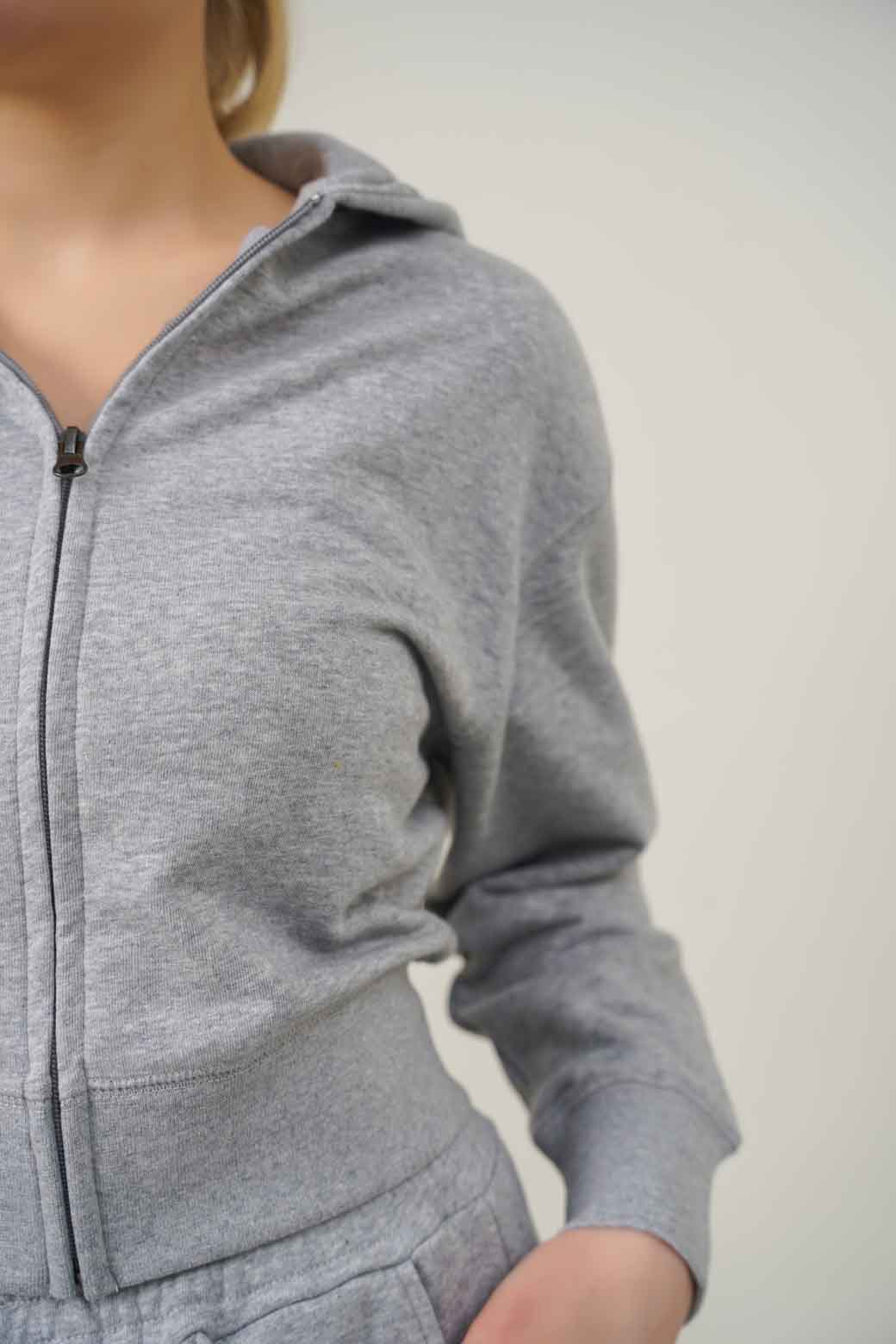 CROPPED ZIPPER HOODIE - Image 3