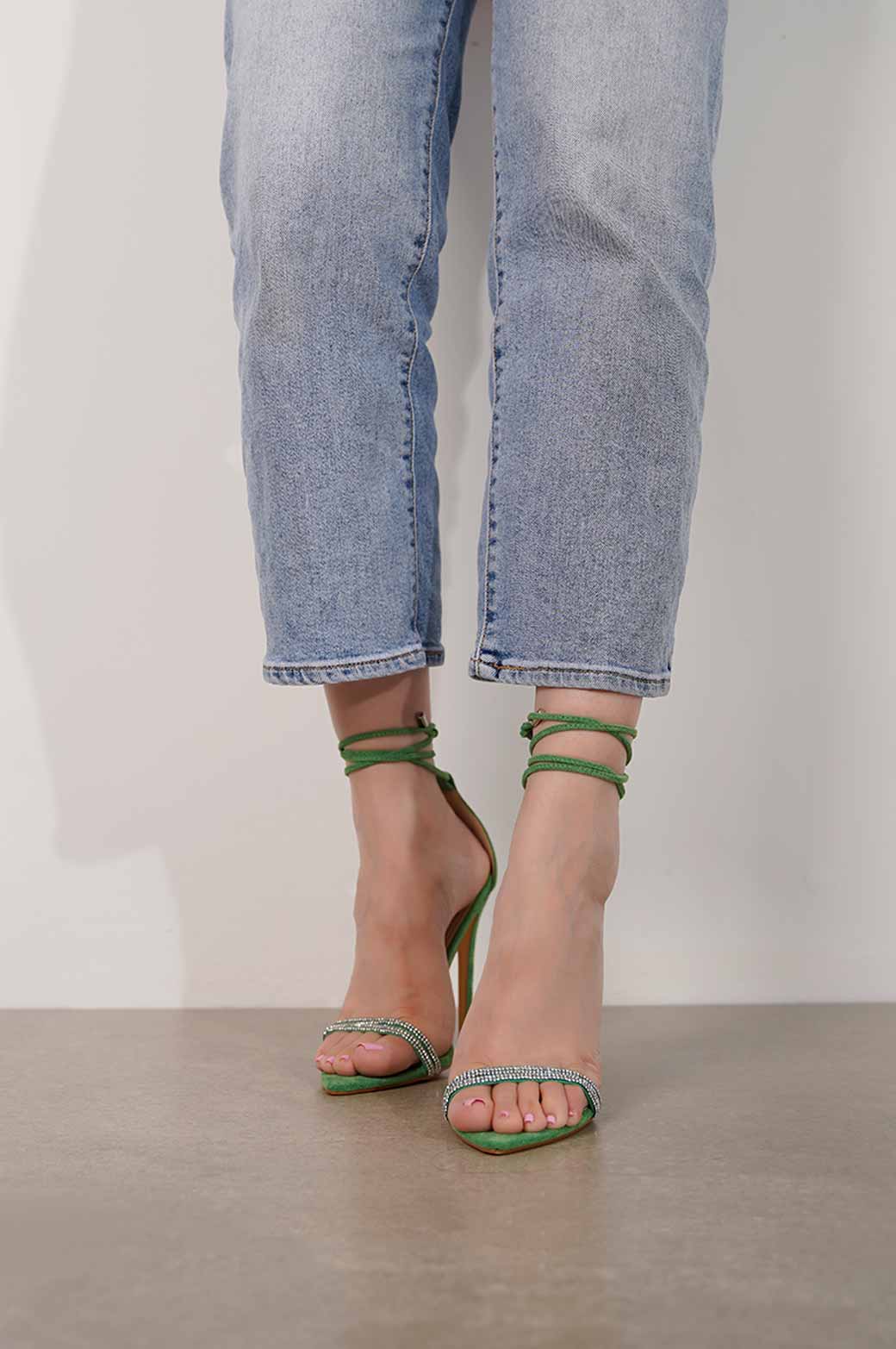 CRYSTAL STRAPPY HEEL - Image 2