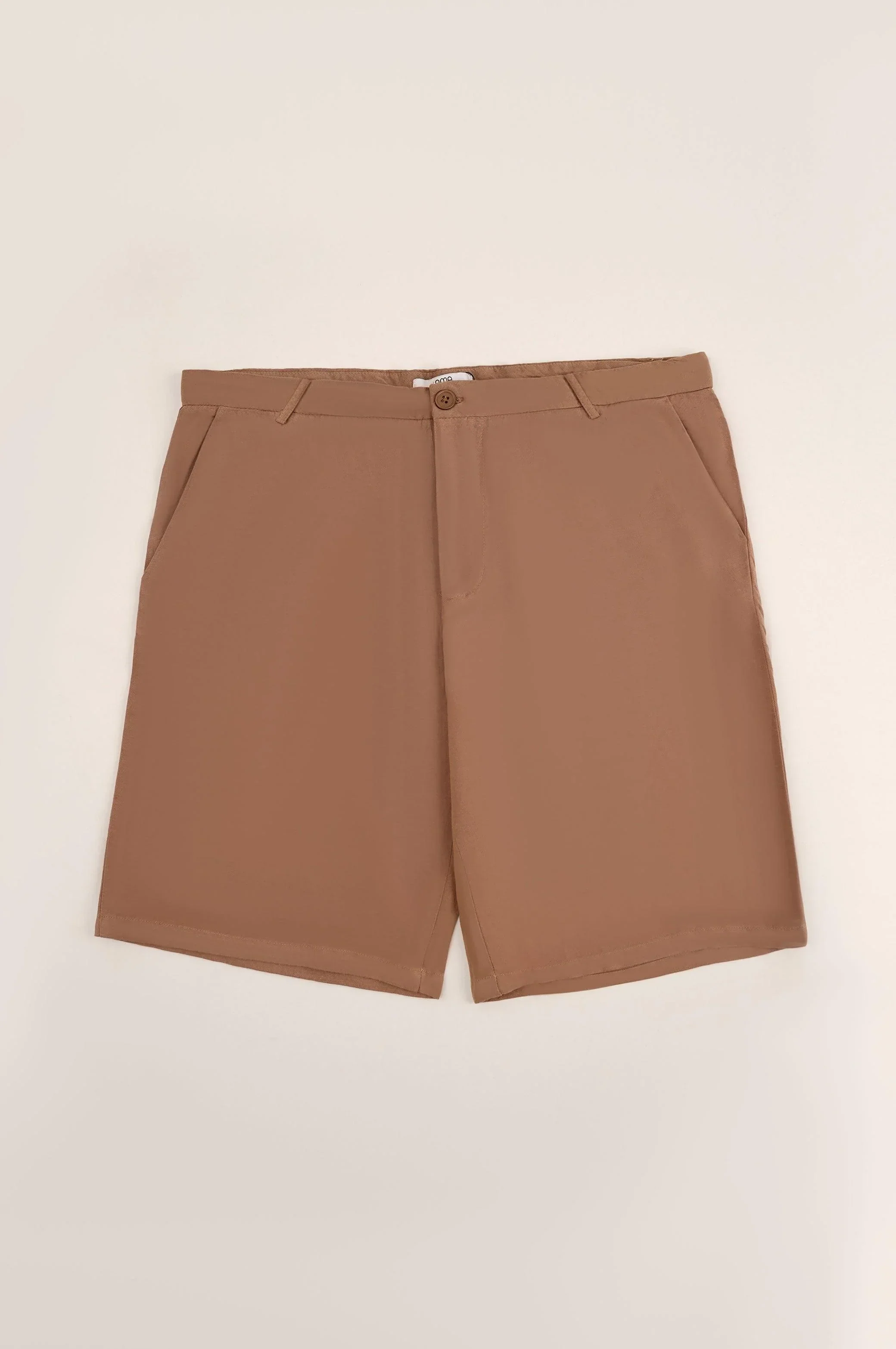 BUTTONED LINEN SHORTS