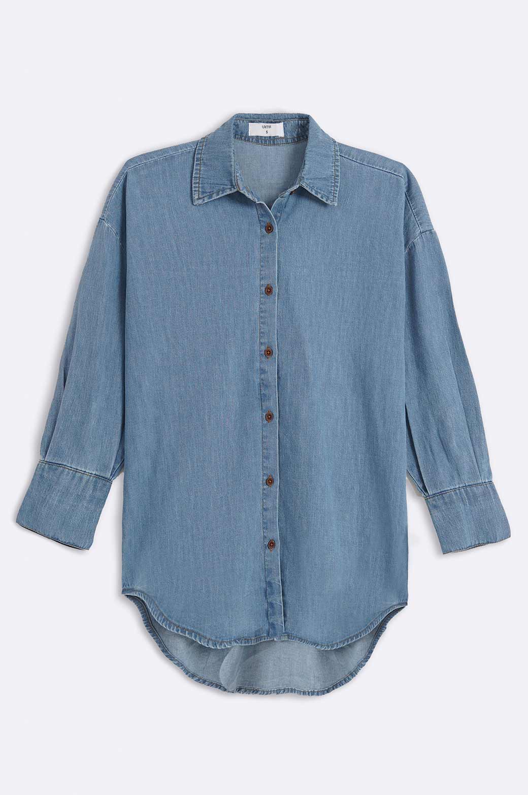 DENIM BUTTON DOWN SHIRT - Image 5
