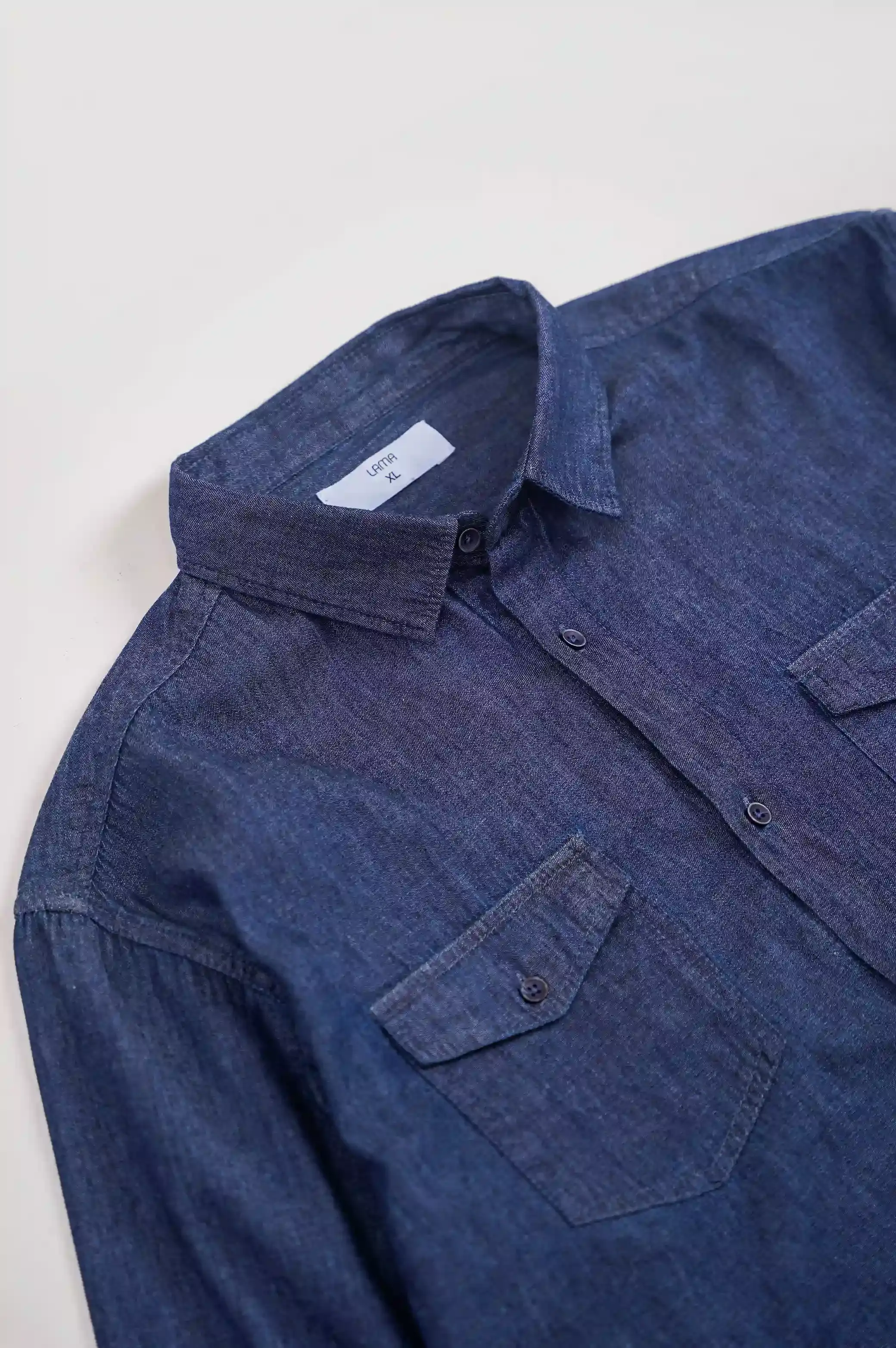 DENIM BUTTON DOWN SHIRT - Image 7