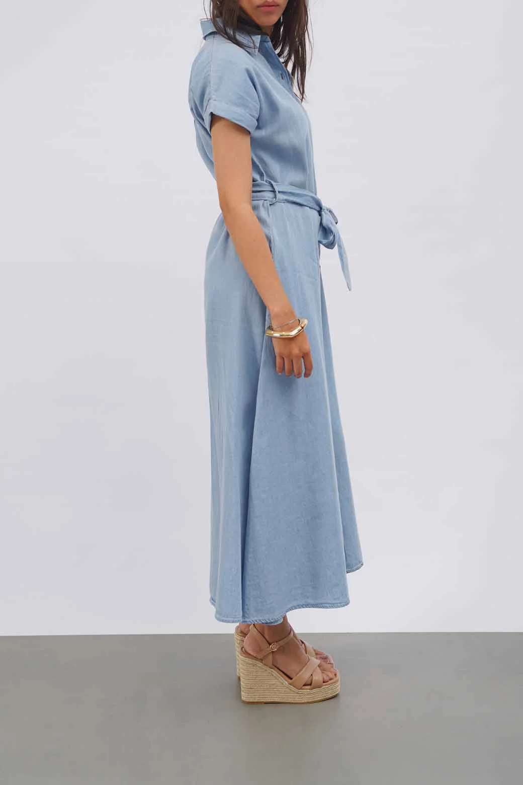 DENIM MIDI DRESS - Image 5