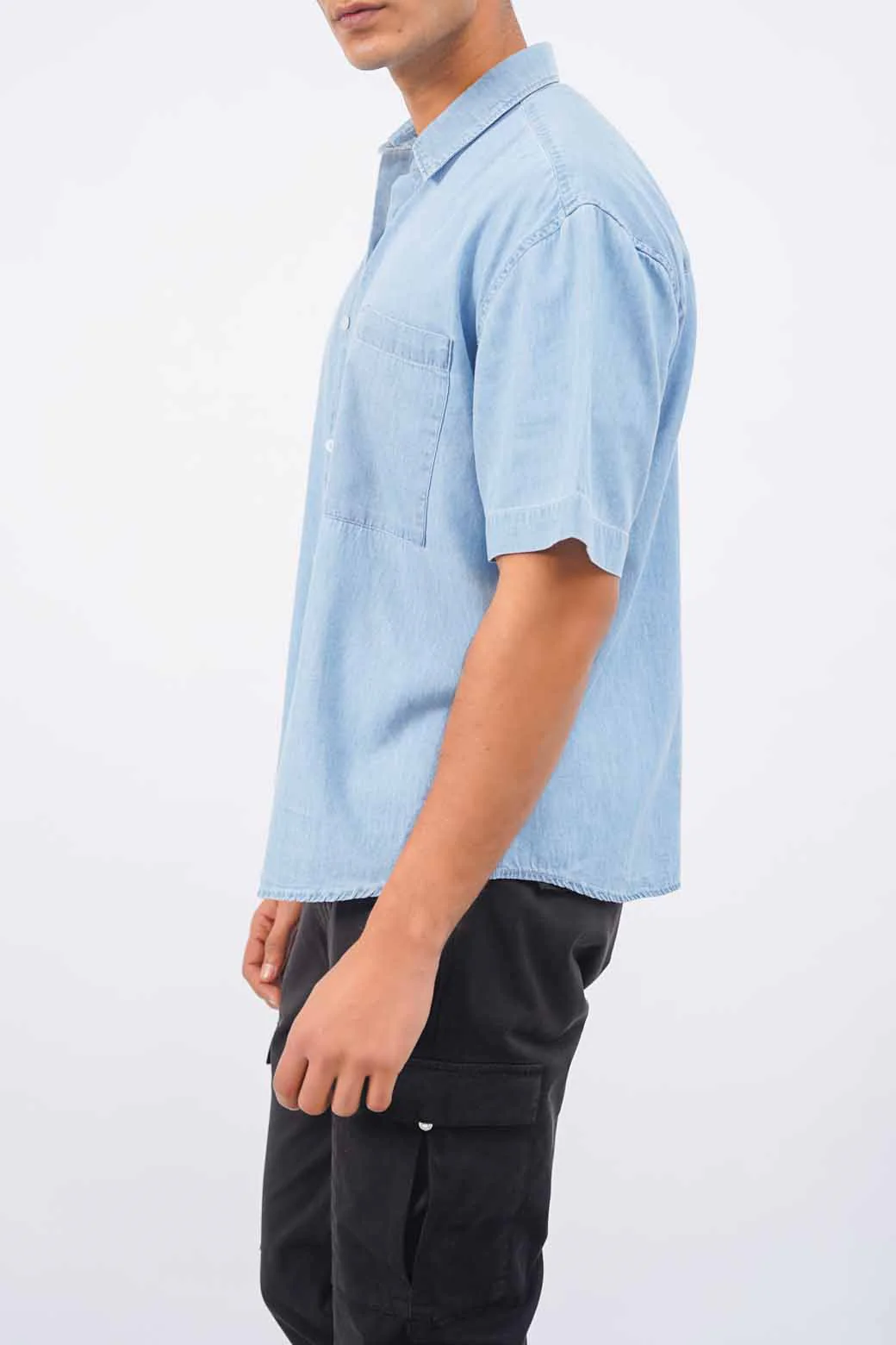 DENIM SHIRT WITH POCKET - Image 5
