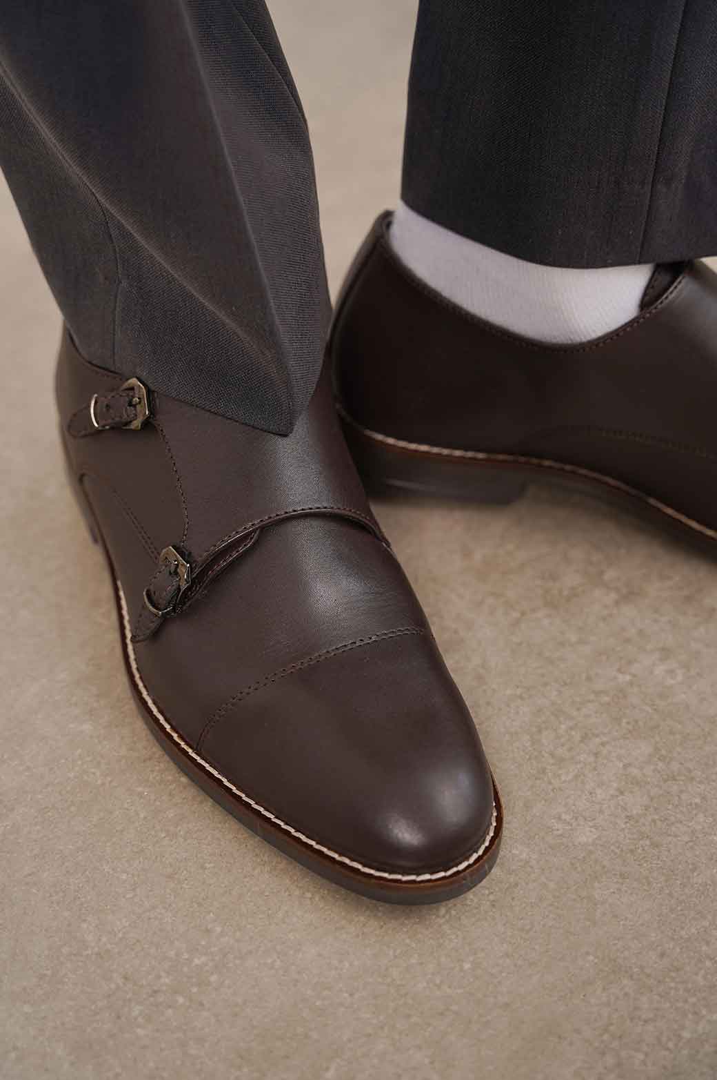 DOUBLE MONK LEATHER SHOES - Image 2