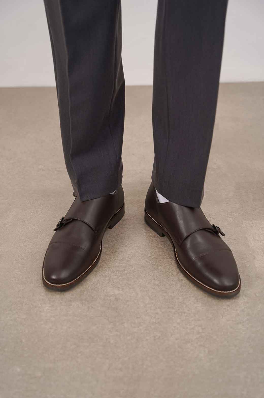 DOUBLE MONK LEATHER SHOES - Image 3