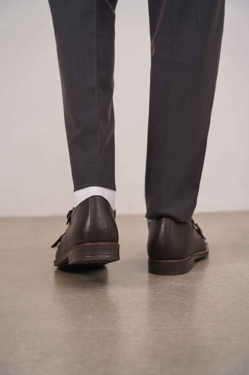 DOUBLE MONK LEATHER SHOES - Image 5