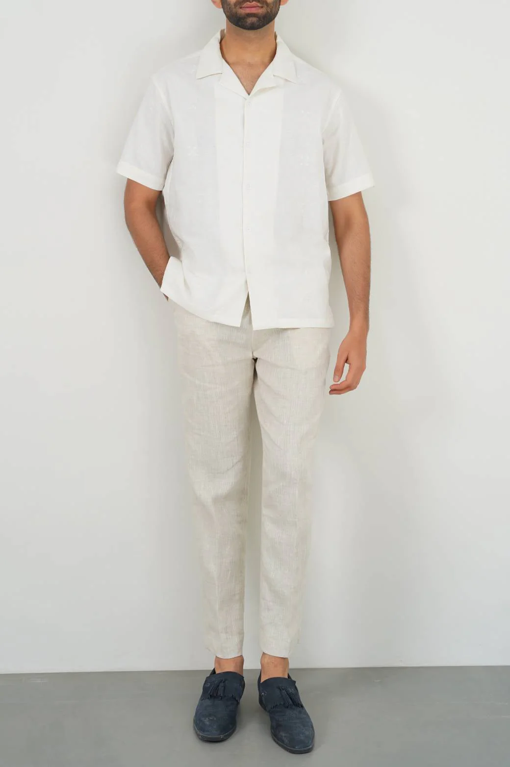 EMBROIDERED SAFARI SHIRT - Image 3