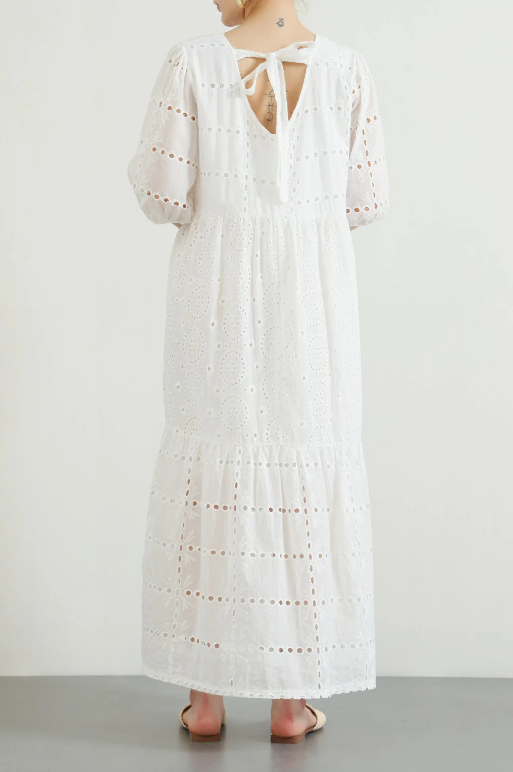 EMBROIDERED TIER DRESS - Image 4