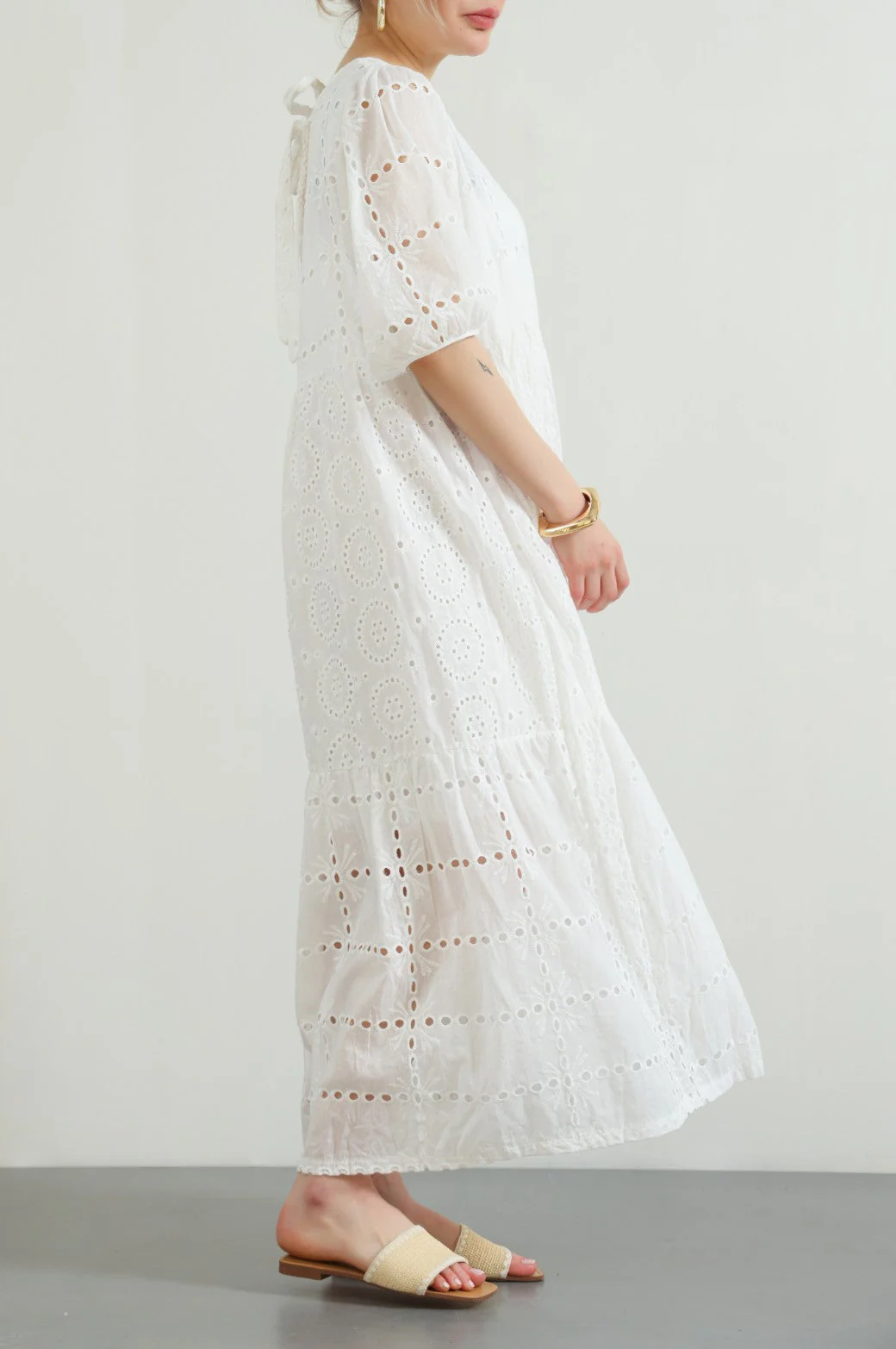 EMBROIDERED TIER DRESS - Image 5