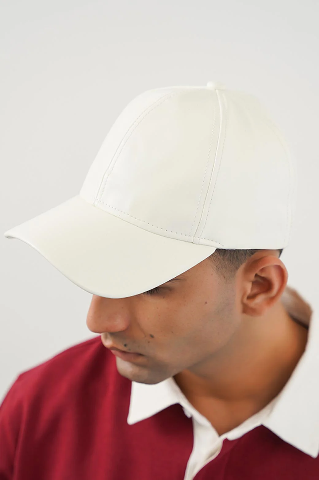FAUX LEATHER CAP