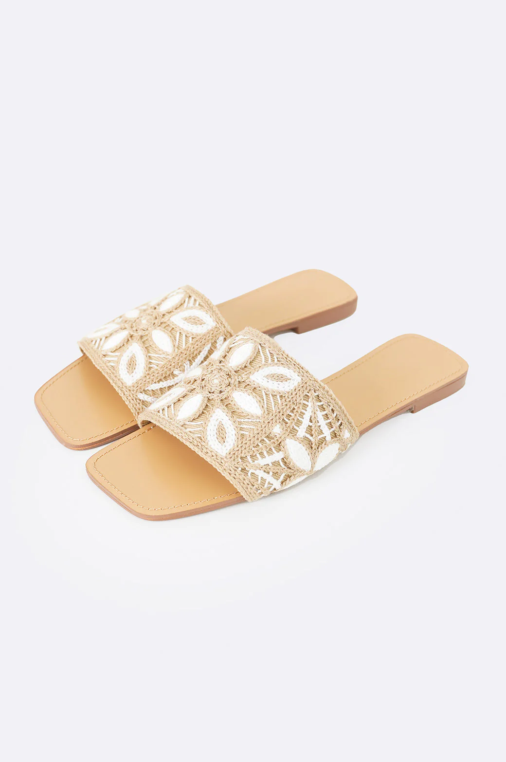 FLORAL WEAVE SLIDES - Image 4