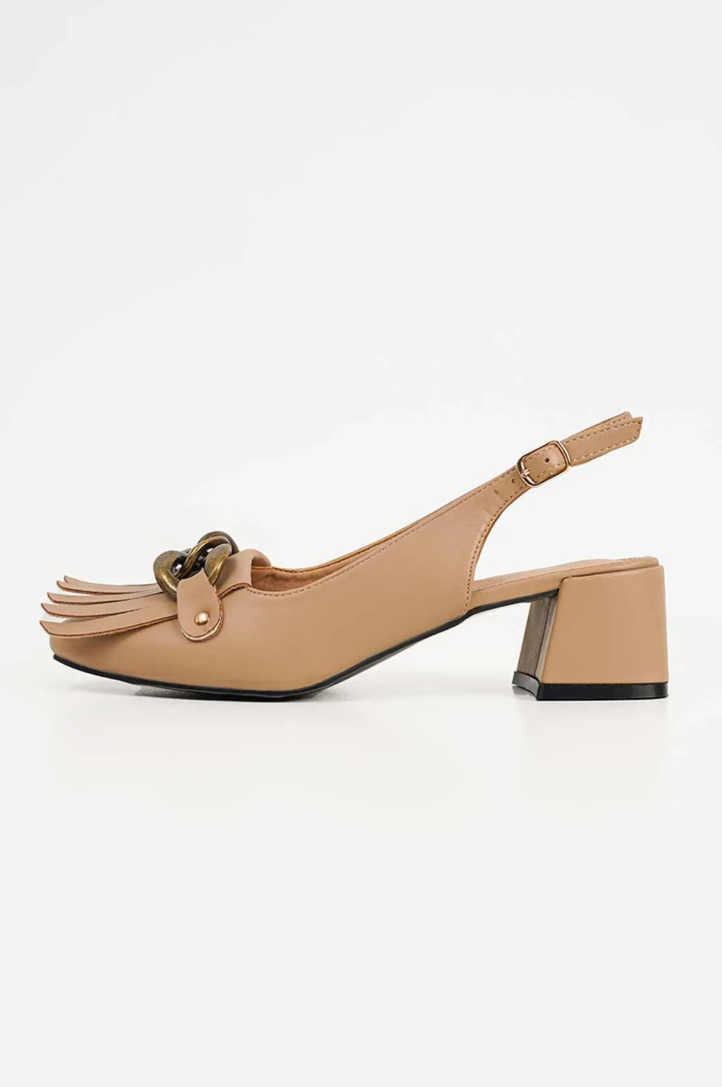 FRINGED BLOCK HEEL - Image 2