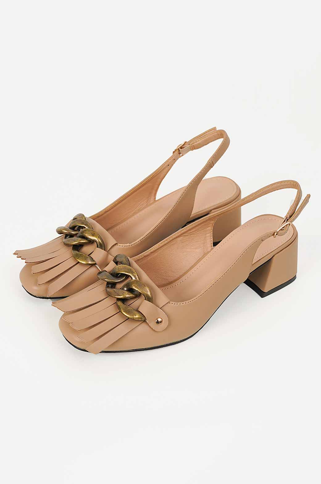 FRINGED BLOCK HEEL - Image 6