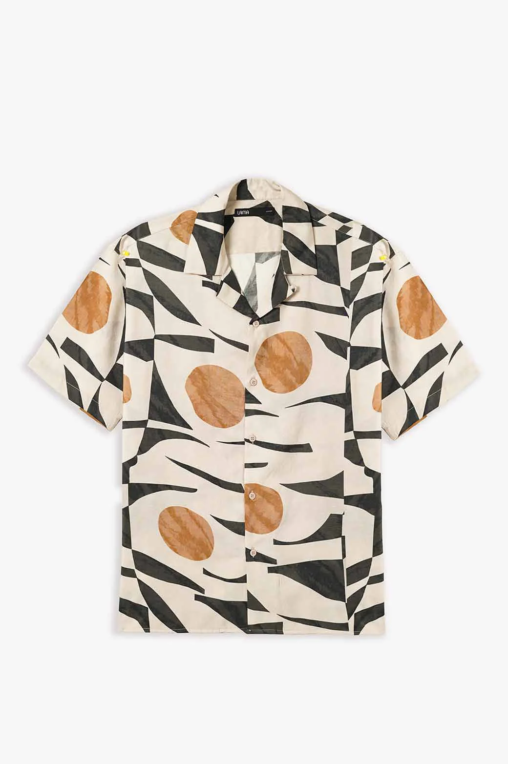 GEOMETRIC PRINT SAFARI SHIRT - Image 5