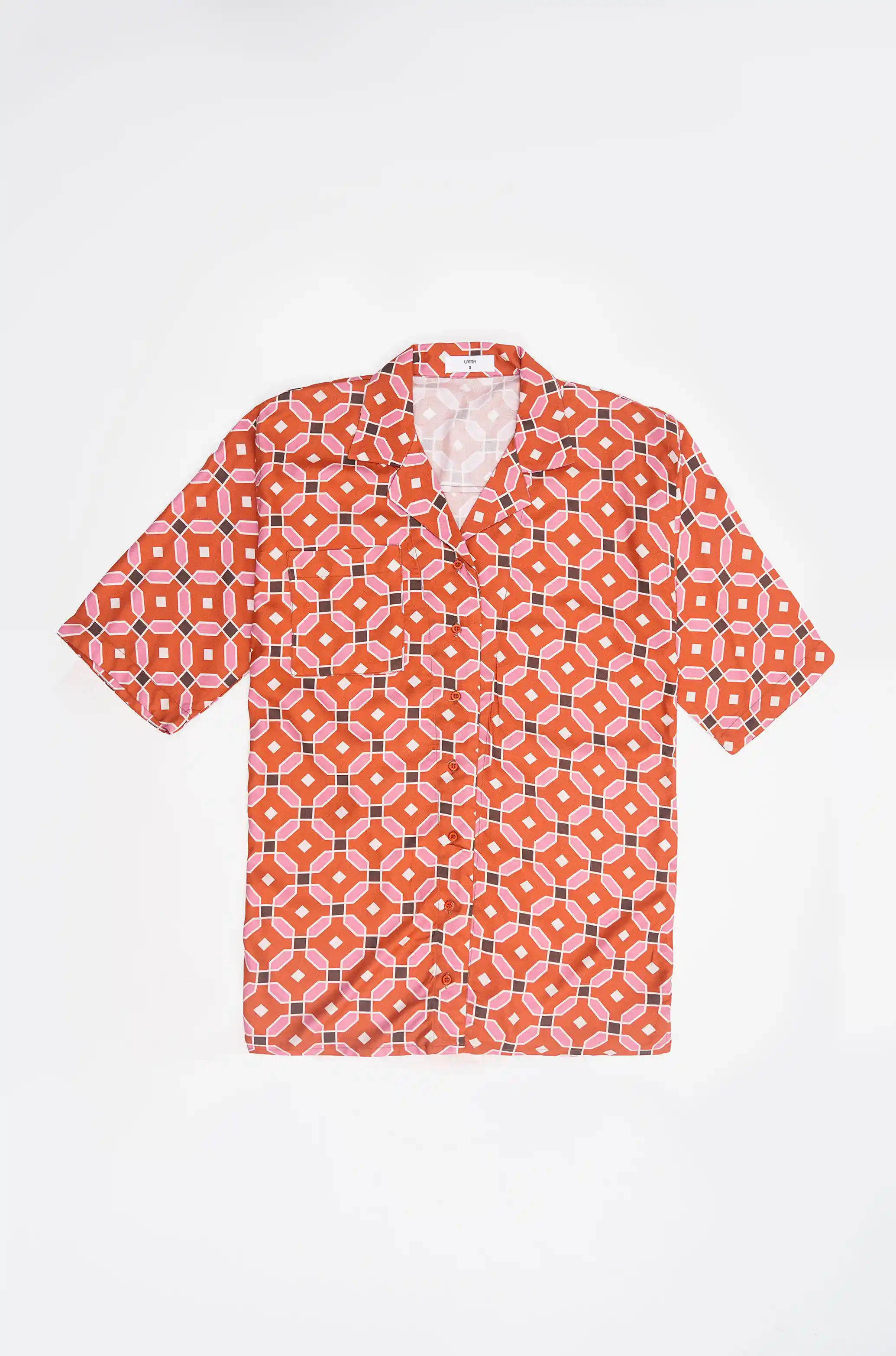 GEOMETRIC LONG SAFARI BLOUSE - Image 5