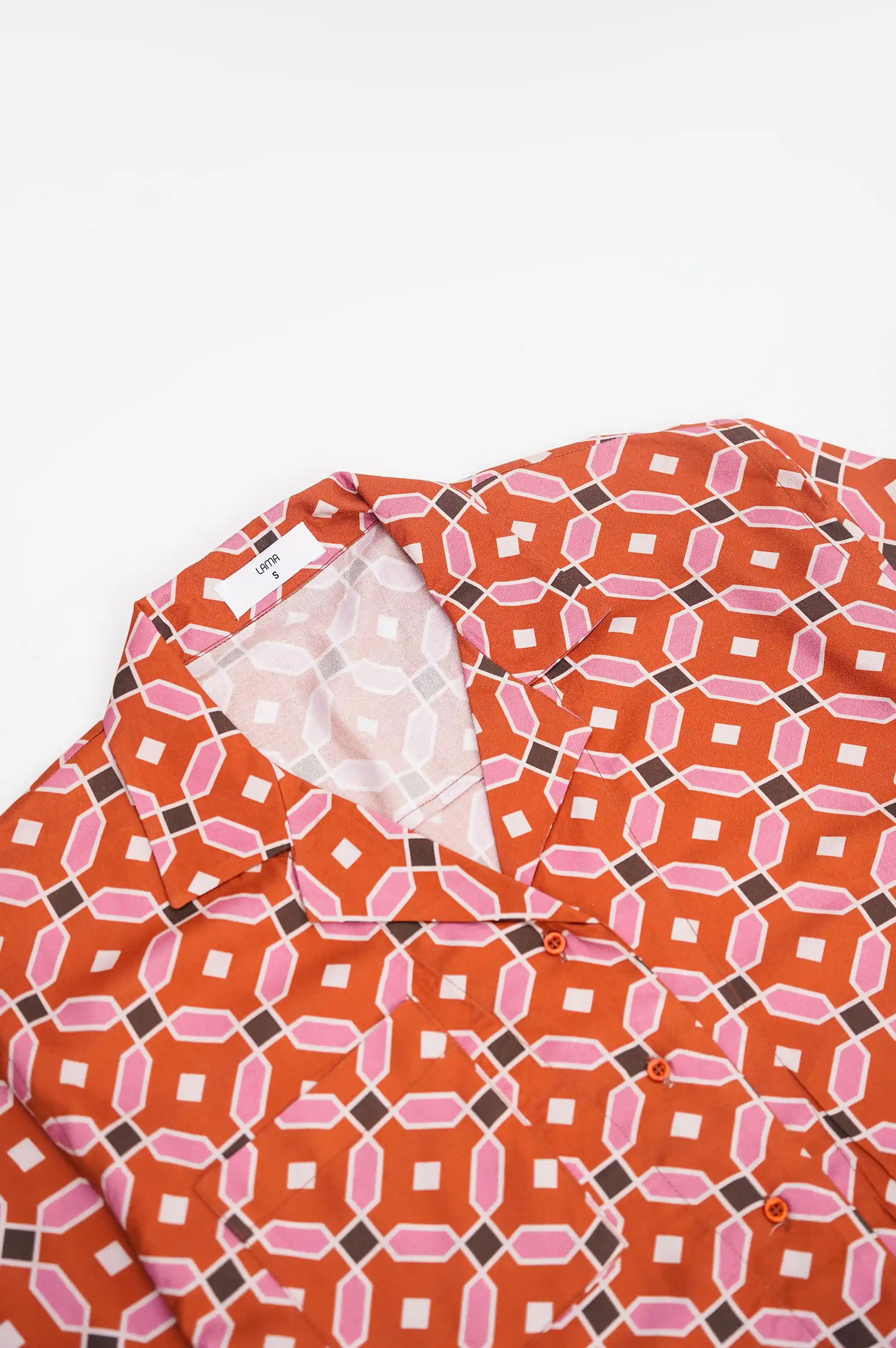 GEOMETRIC LONG SAFARI BLOUSE - Image 6
