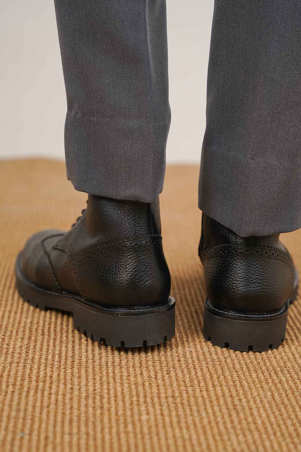 HIGH-TOP LEATHER BROGUES - Image 5