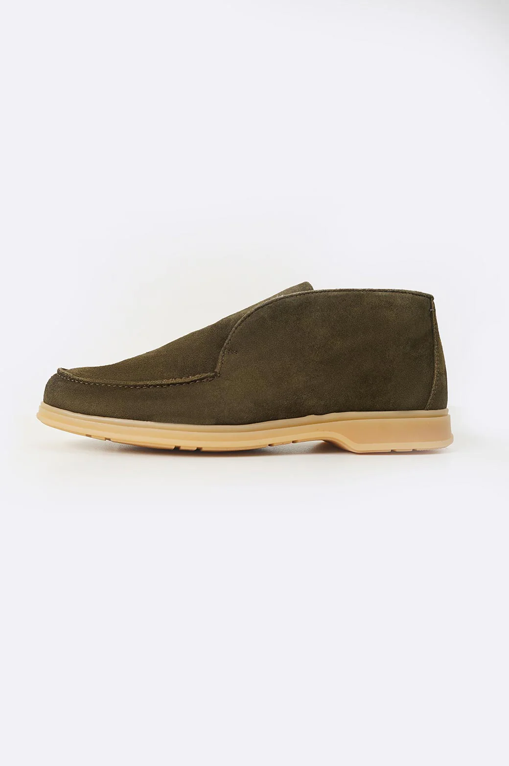HIGH-TOP LEATHER LOAFERS